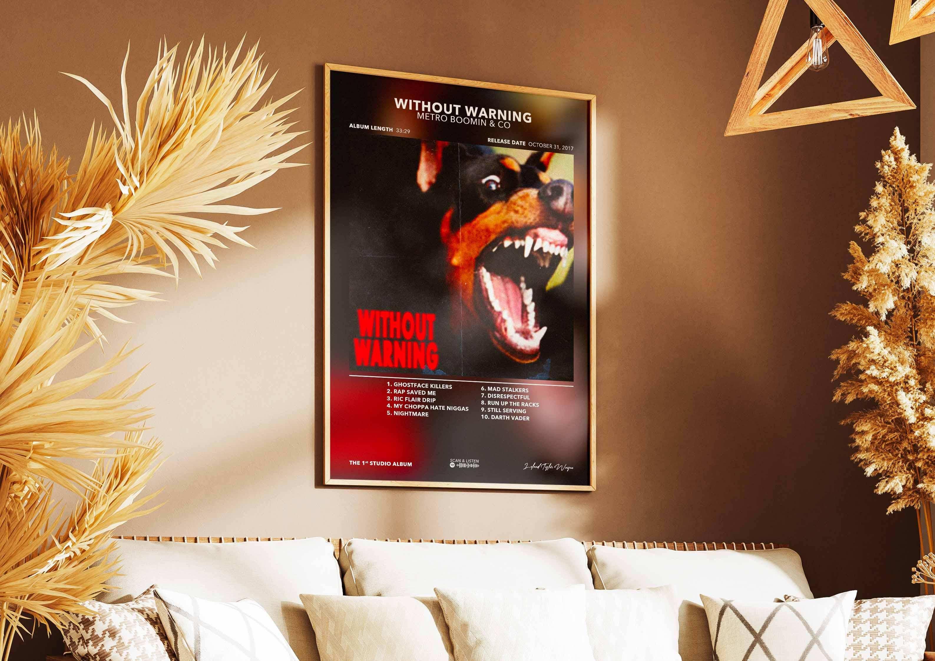 Poster Without Warning Metro Boomin - Backyard