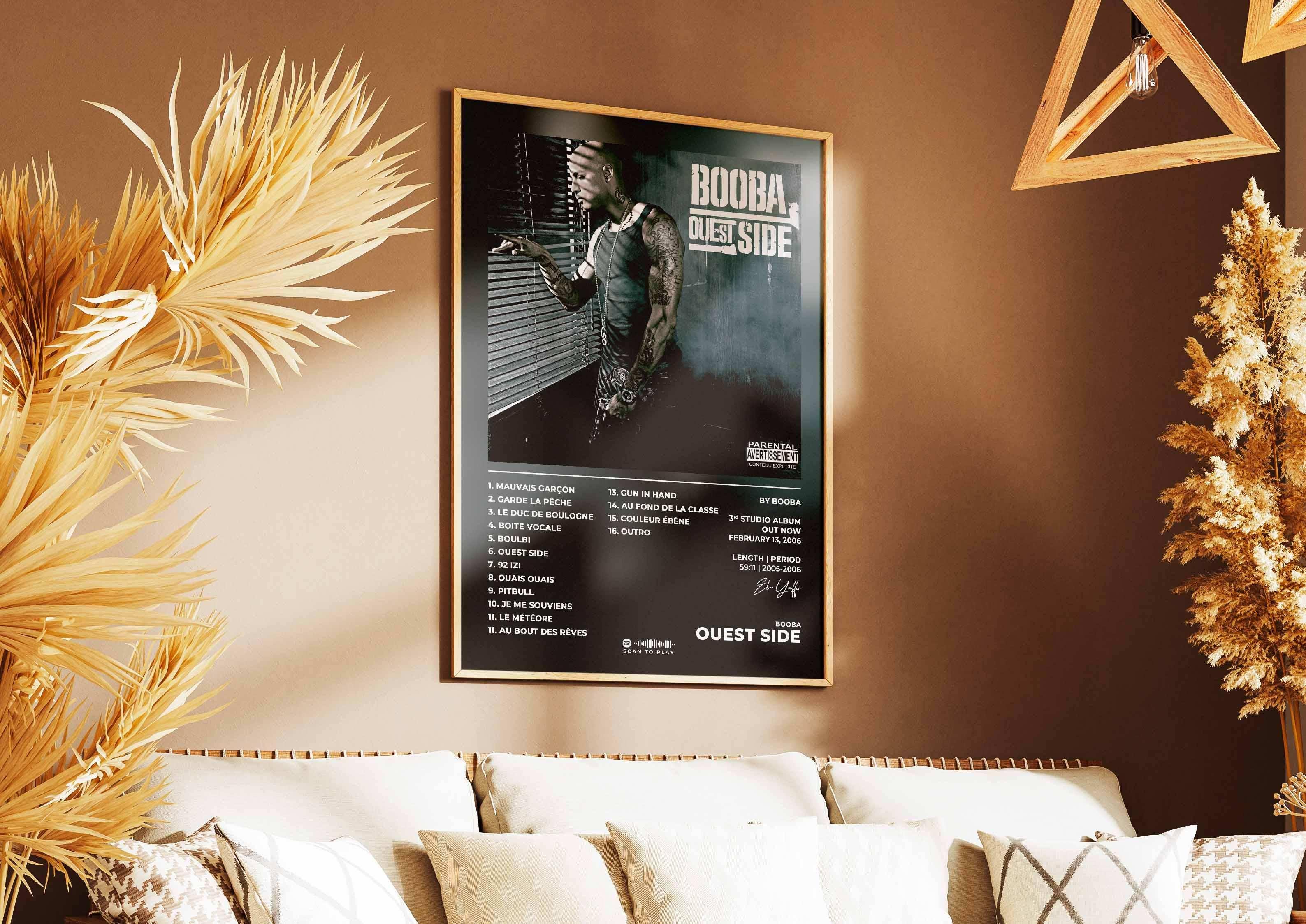 Ouest Side Booba Poster - Backyard