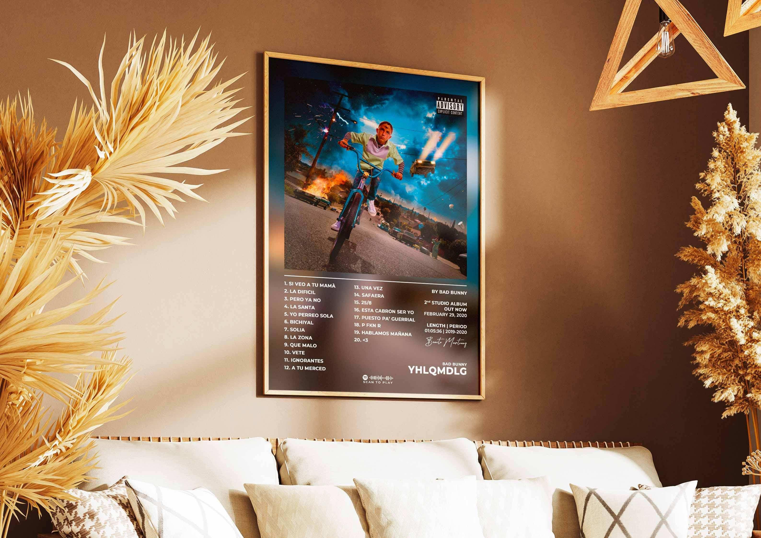 Affiche d’album encadrée accrochée au mur, fait en France, livraison 48h gratuite, cadeau idéal Noël