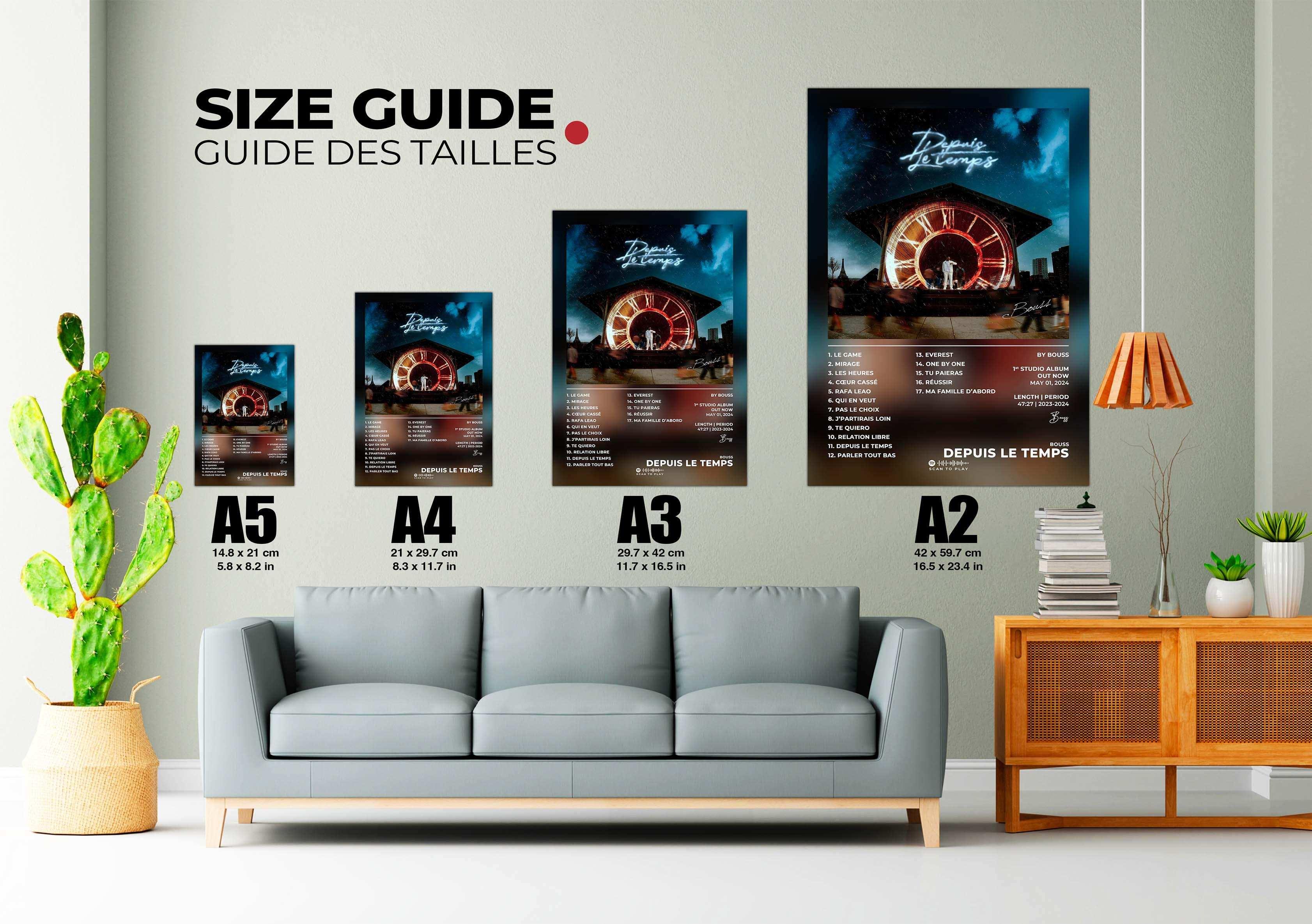 Depuis Le Temps Bouss Poster - Backyard