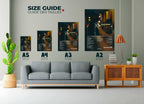 Affiches murales "Ocytocine" dans un salon moderne, fait en France, livraison 48h gratuite, cadeau idéal Noël