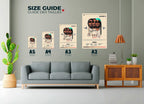 Affiches tailles A5 à A2 accrochées au mur, faites en France, livraison gratuite 48h, cadeau idéal Noël