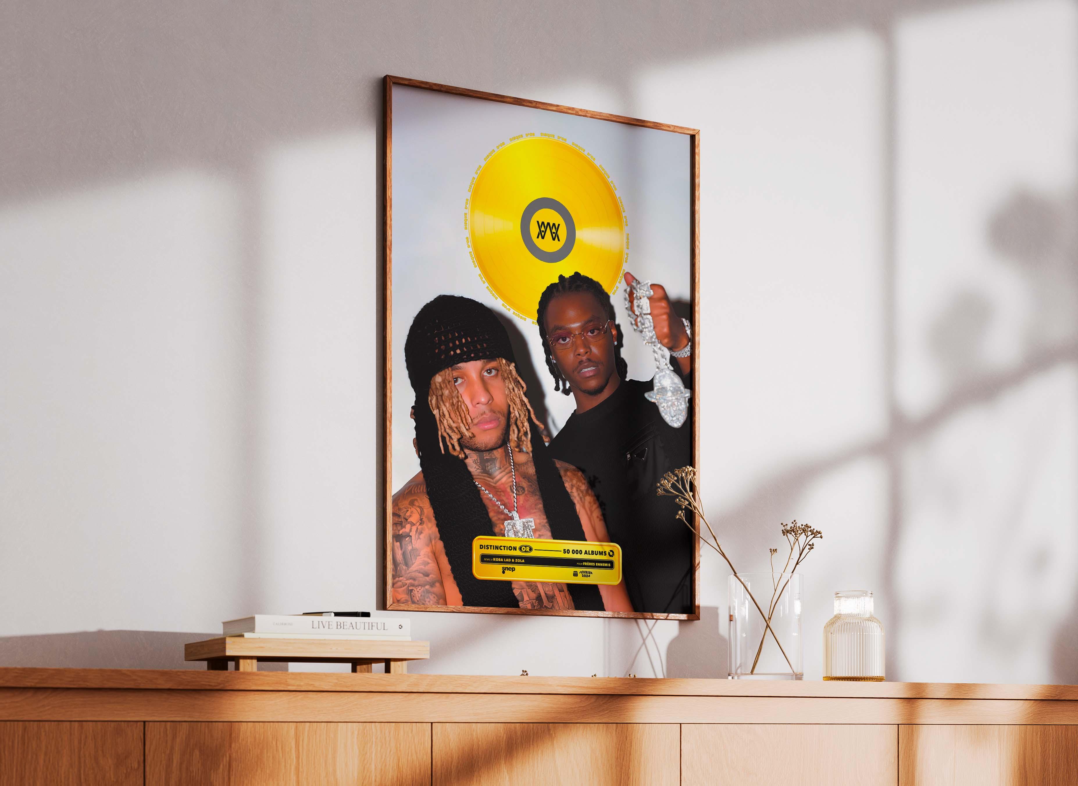 Disque D'Or Frères Ennemis Koba LaD & Zola - Backyard