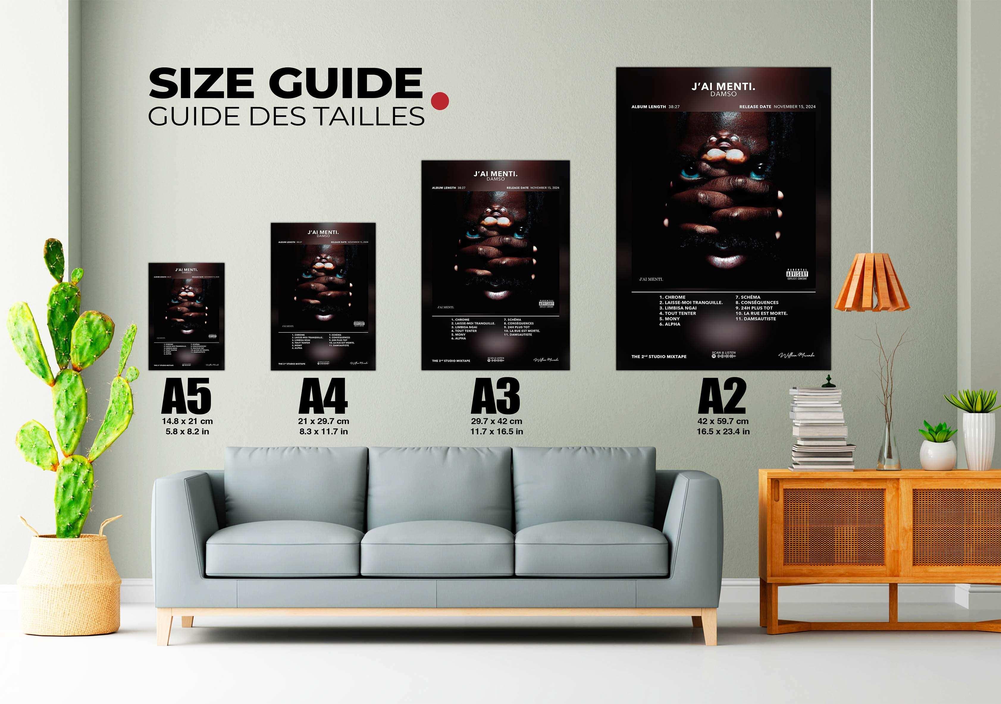 Poster J'ai Menti Damso - Backyard