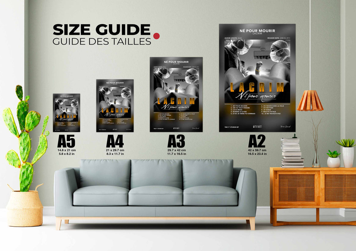 Poster Né Pour Mourir Lacrim