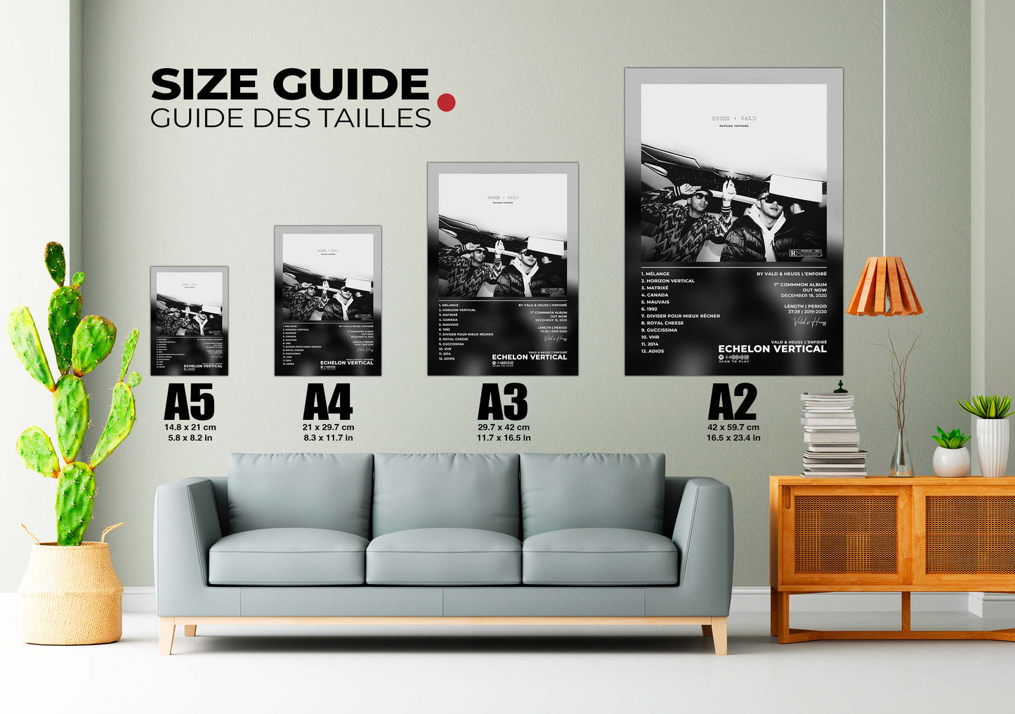 Horizon Vertical Vald & Heuss Poster