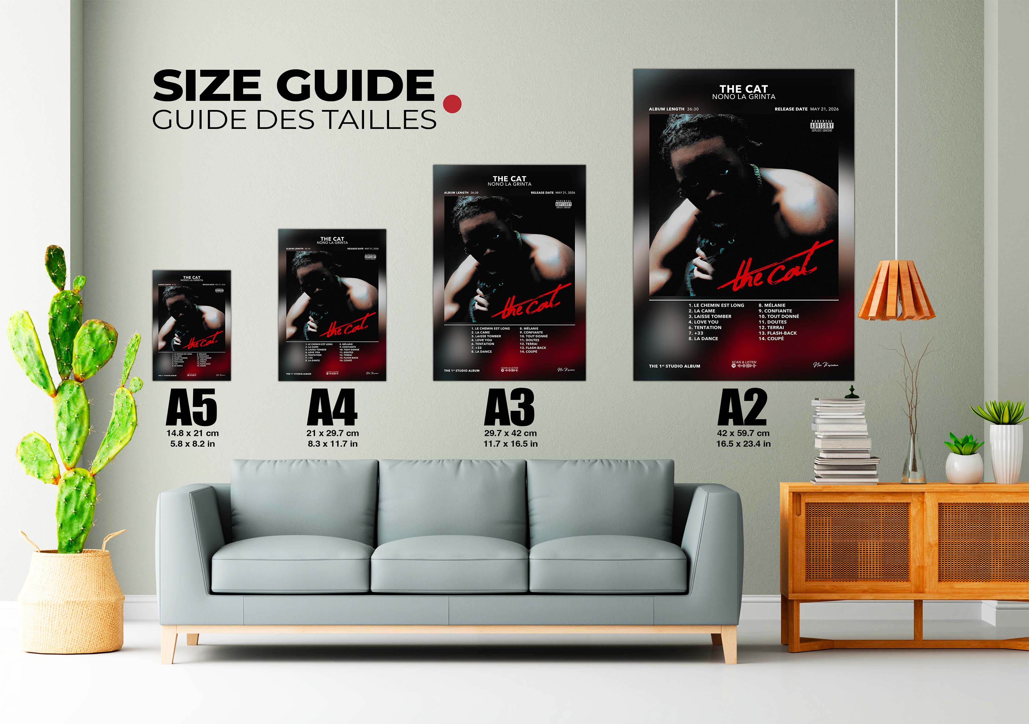 Poster The Cat Nono La Grinta