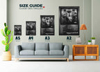 Posters photo accrochés au mur dans salon, fait en France, livraison gratuite 48h, idéal Noël