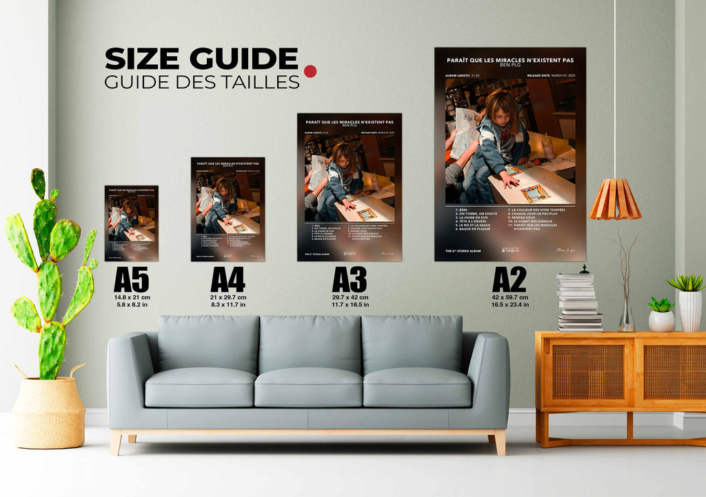 Poster Parait Que Les Miracles N'Existent Pas Ben PLG