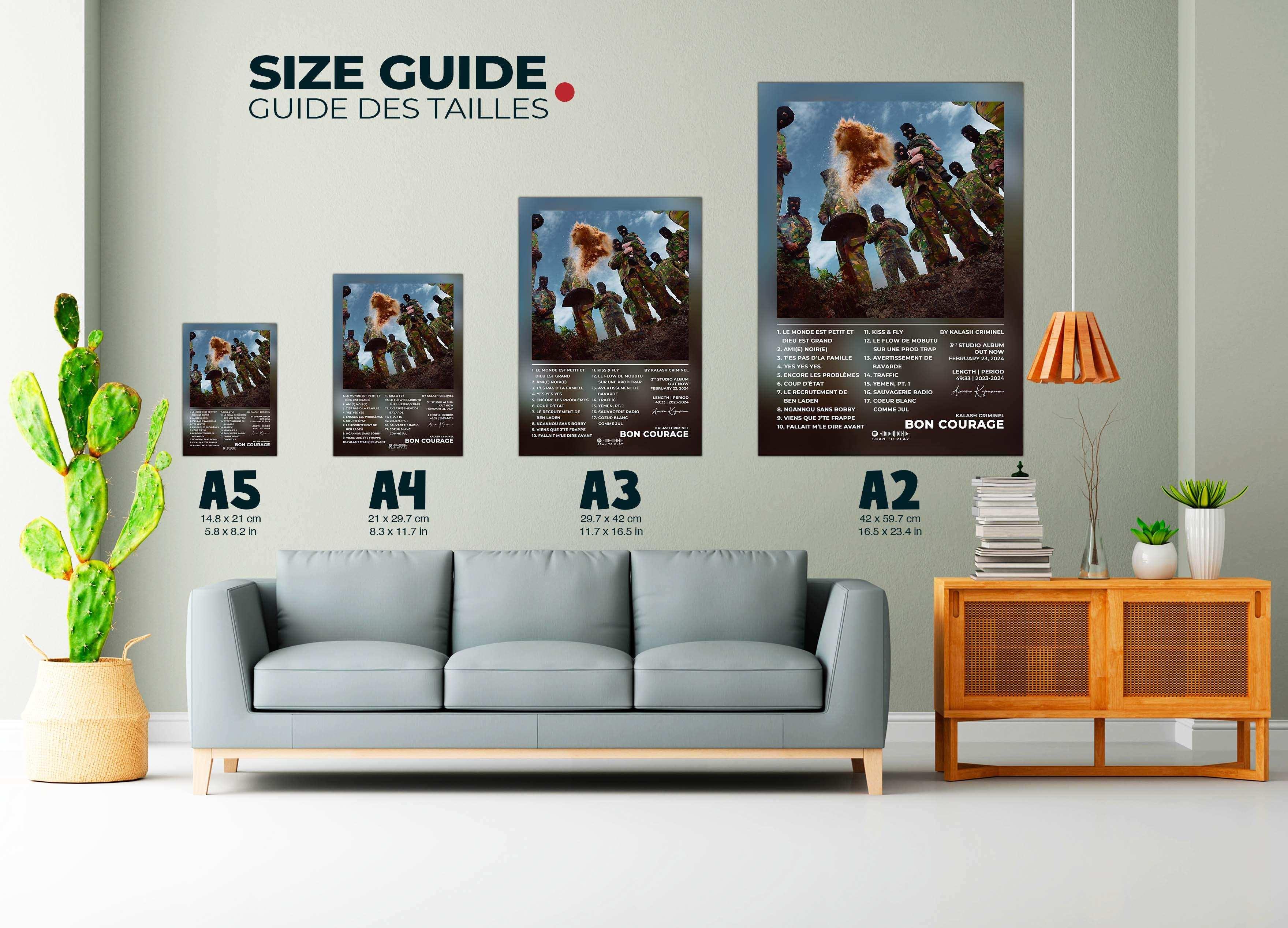 Bon Courage Kalash Criminel Poster - Backyard