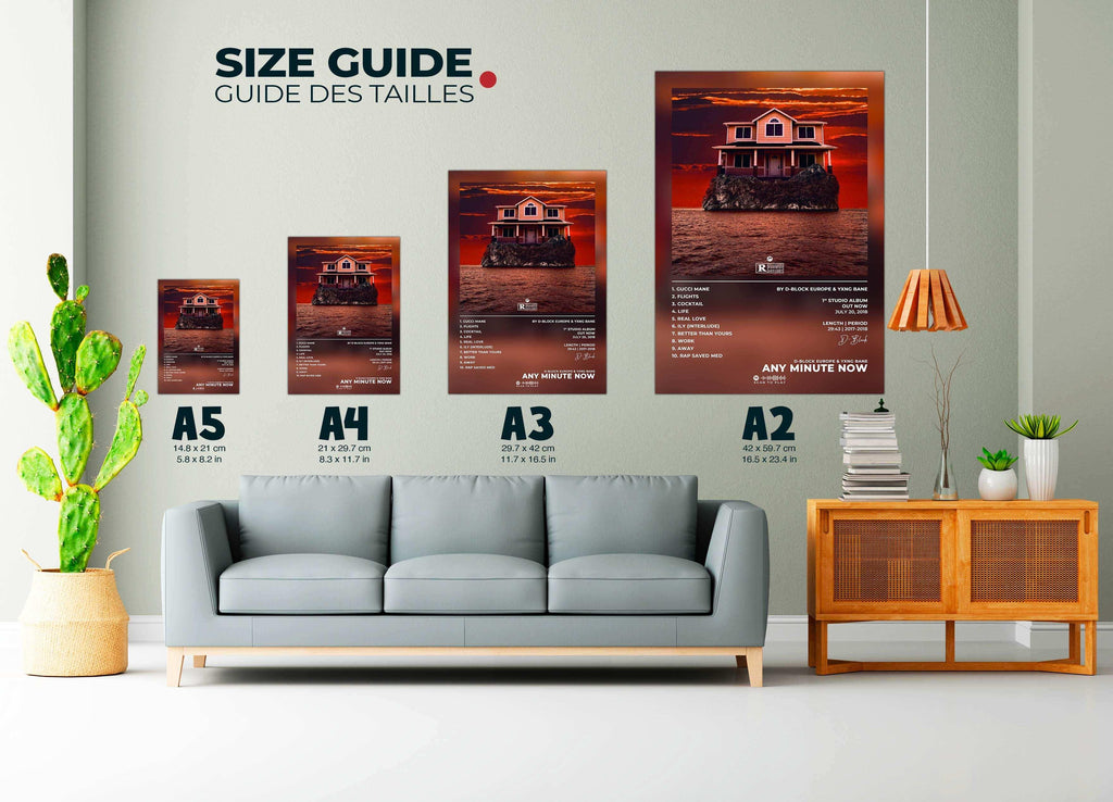 Affiche murale maison sur la mer, faite en France, livraison gratuite 48h, cadeau idéal Noël