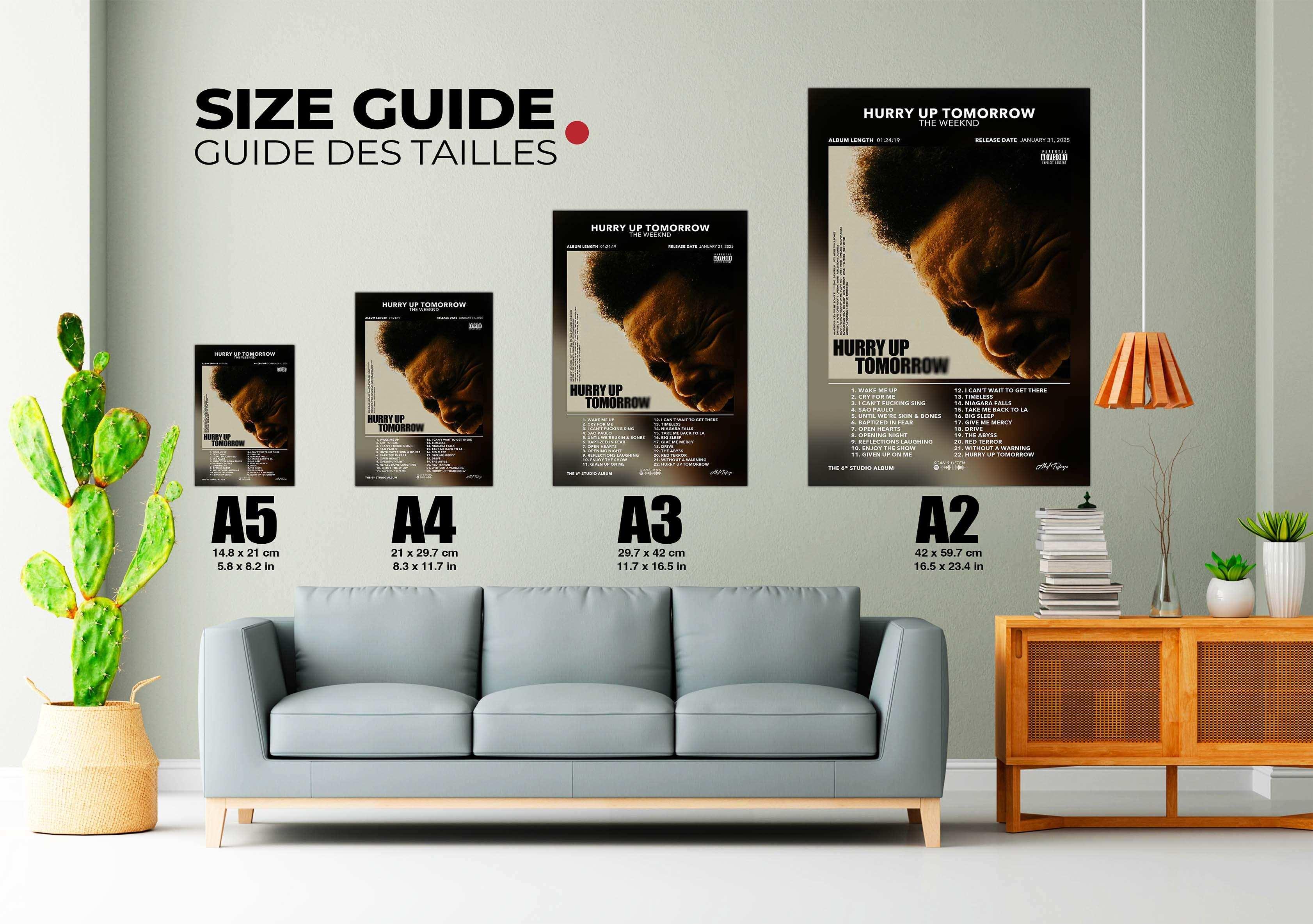 Cadre The Weeknd - Poster 42x30 Cm - Occasion