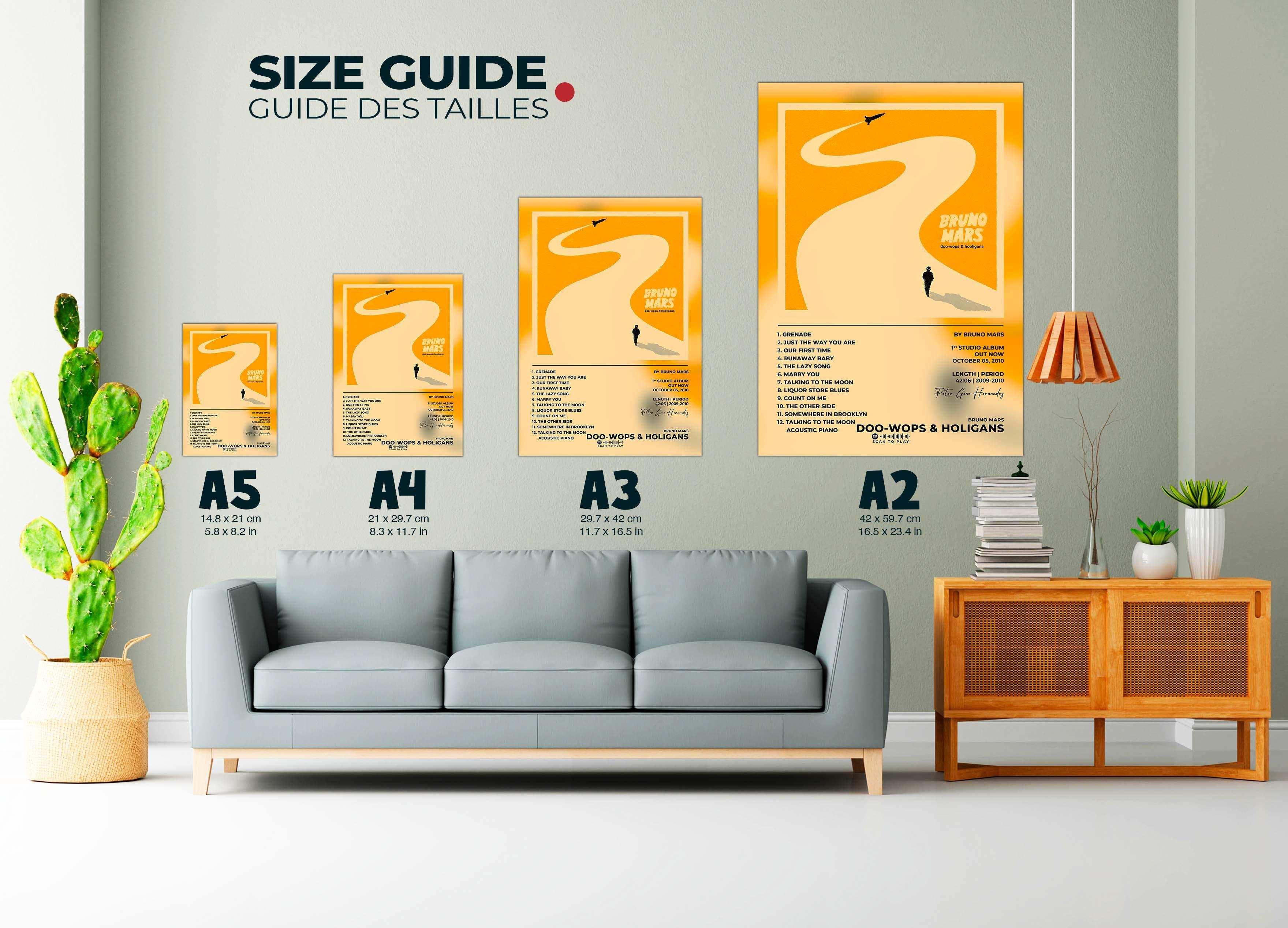 Doo-Wops \u0026 Holigans Bruno Mars Poster – Backyard, image size:3519x2537
