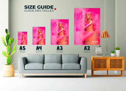 Hot Pink Doja Cat Poster Backyard