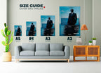 Posters muraux tailles A2 A3 A4 A5 en salon, fait en France, livraison 48h, cadeau Noël idéal