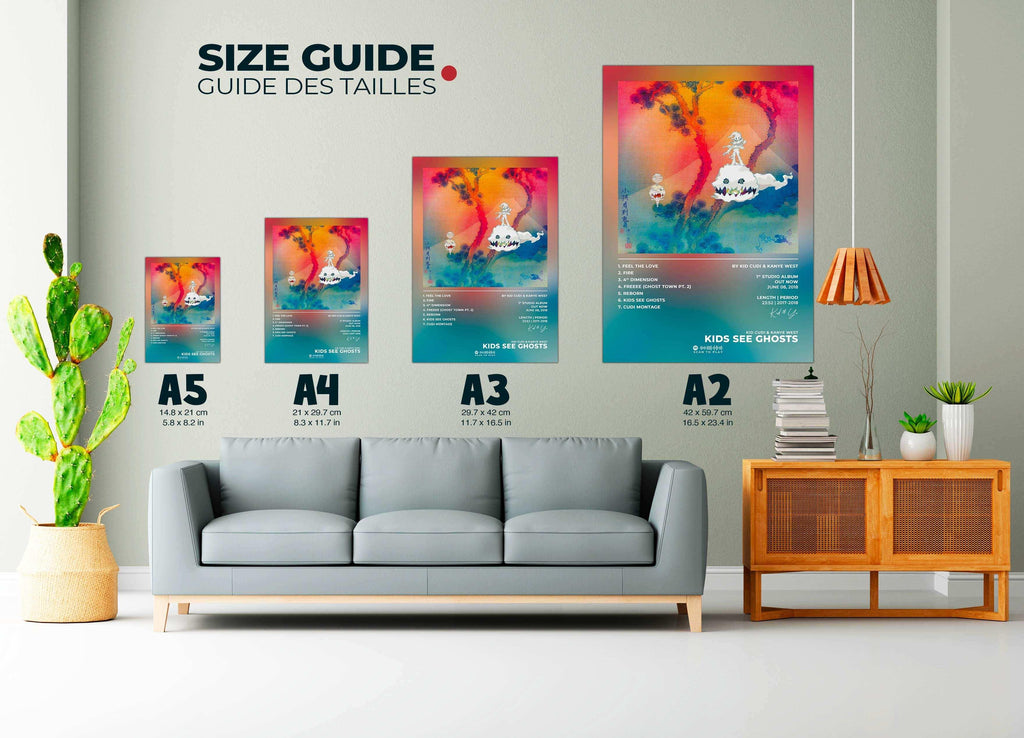 Kids See Ghosts Kid Cudi & Kanye West Poster - Backyard