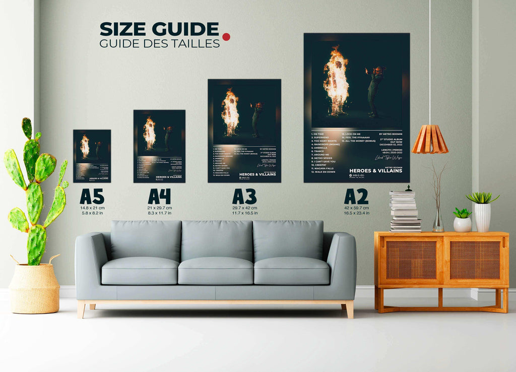 Heroes & Villains Metro Boomin Poster - Backyard