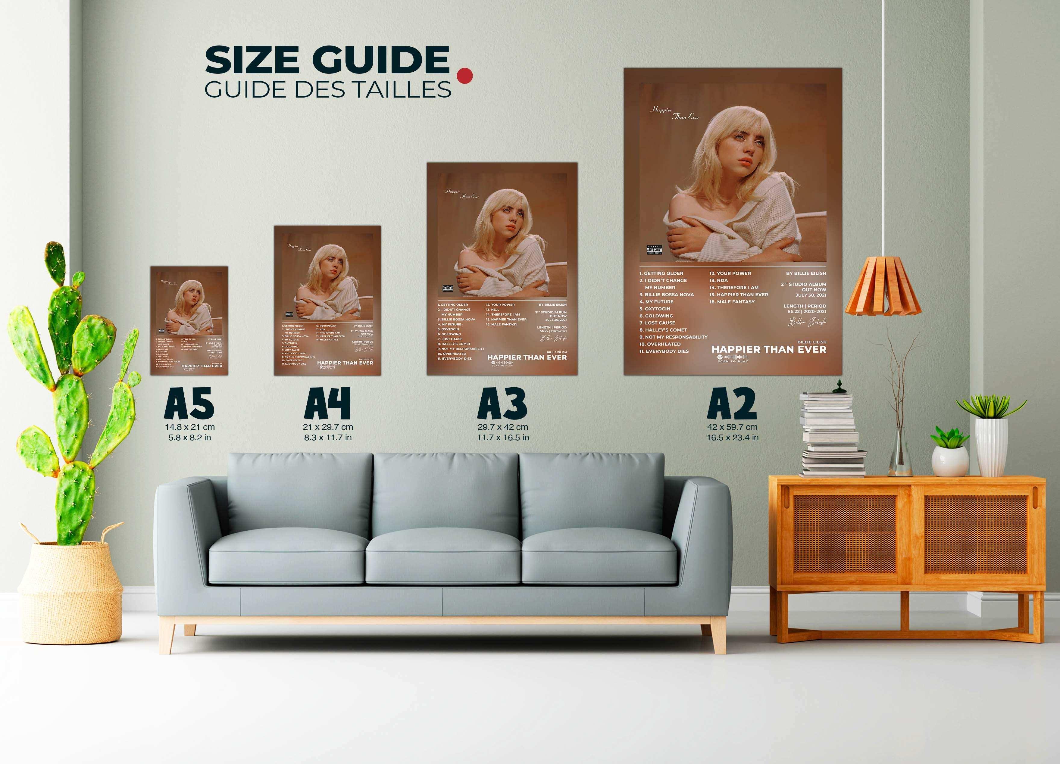 Happier Than Ever Billie Eilish Poster - Backyard