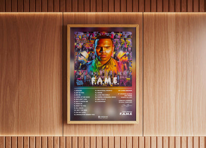 FAME Chris Brown Poster