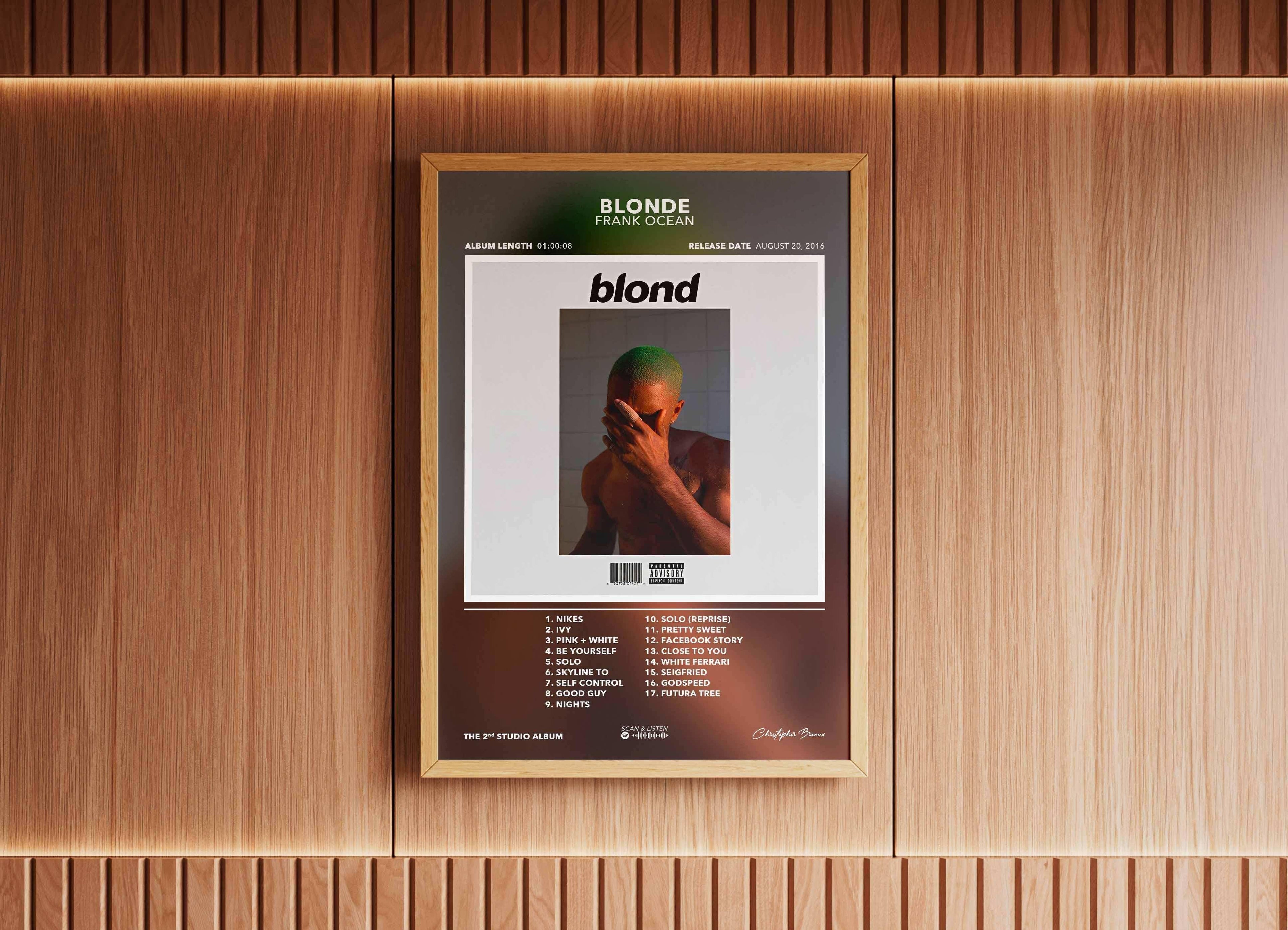Poster Blonde Frank Ocean - Backyard