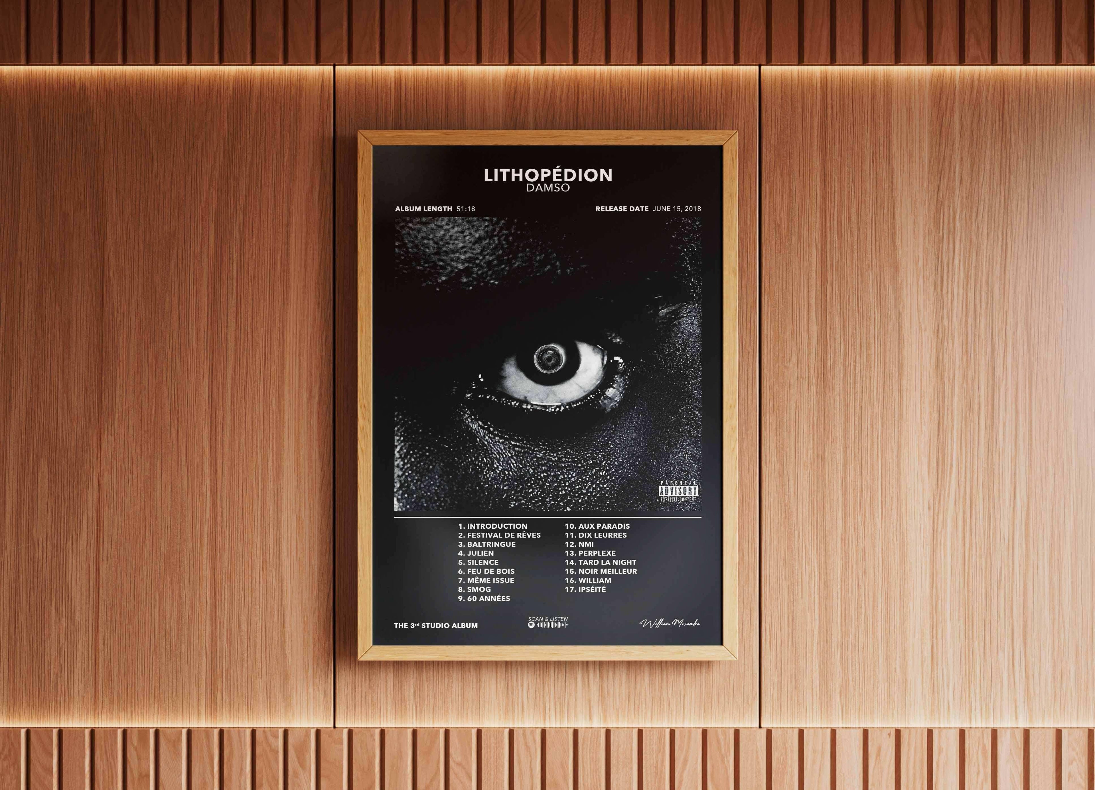 Poster Lithopédion Damso - Backyard