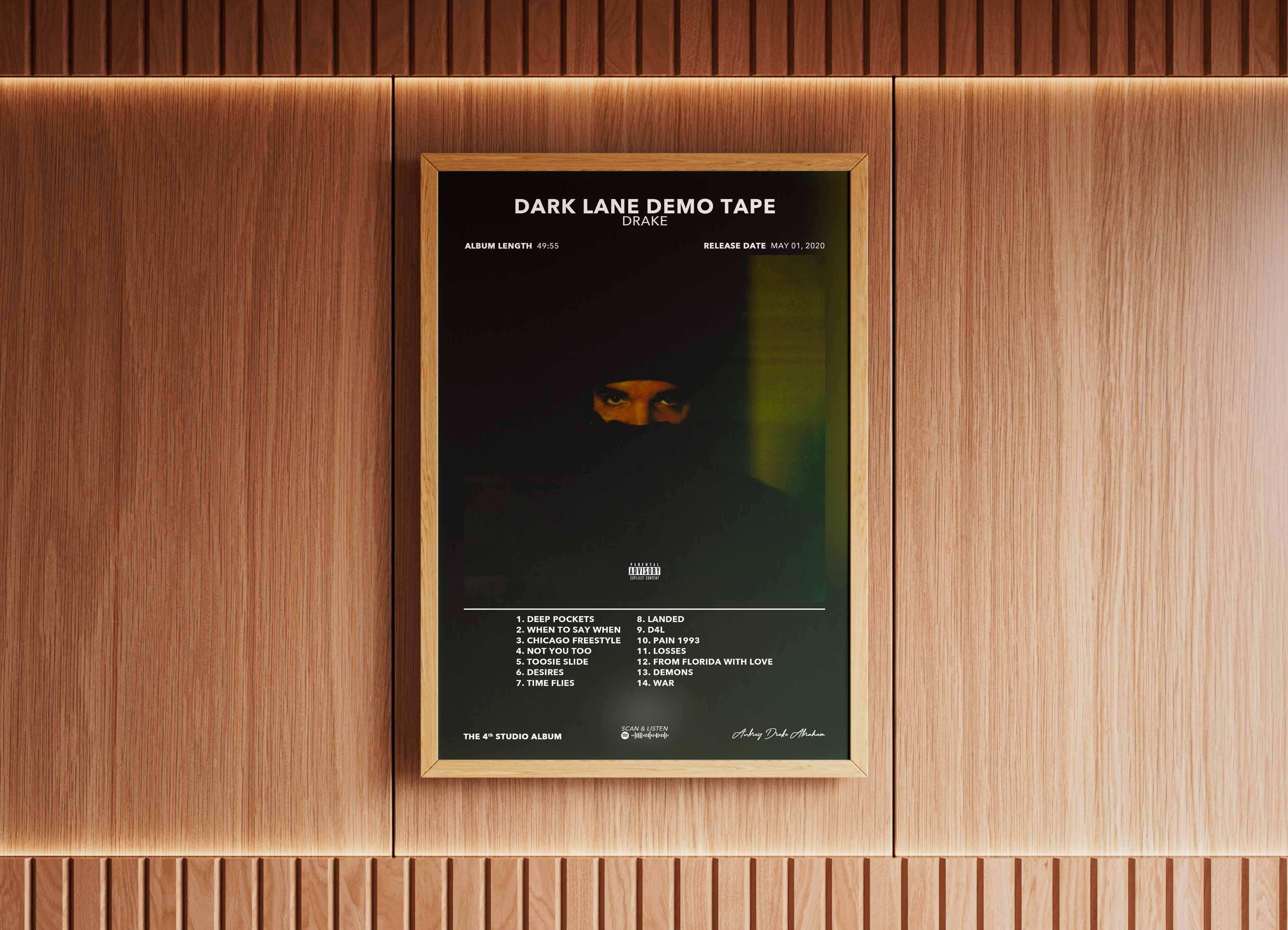 Poster Dark Lane Demo Tape Drake - Backyard