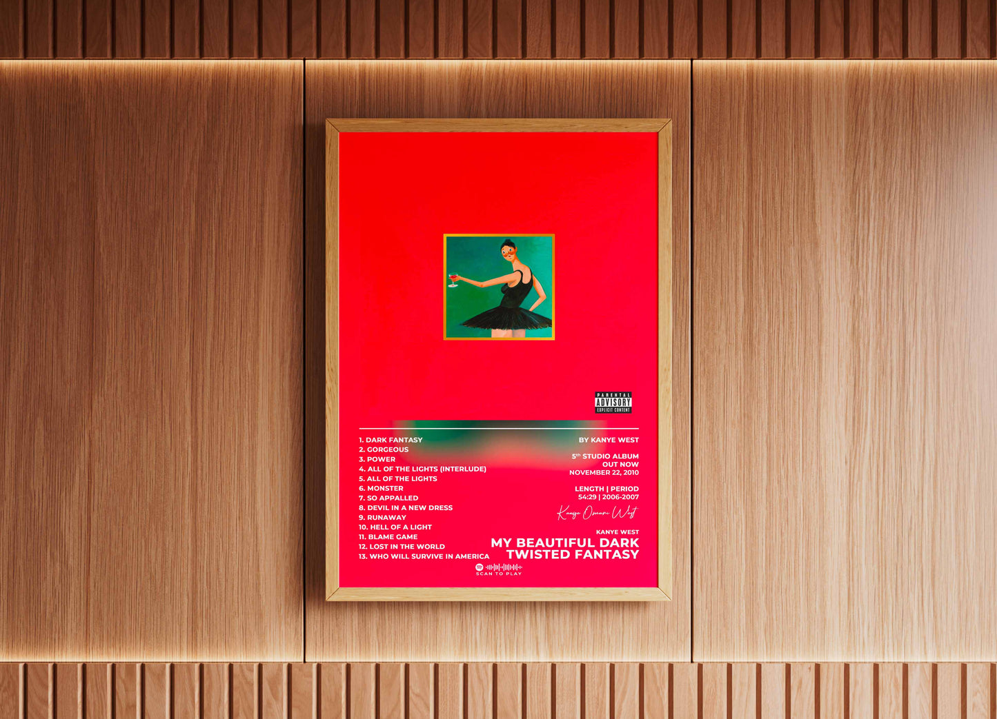 My Beautiful Dark Twisted Fantasy Kanye West Poster