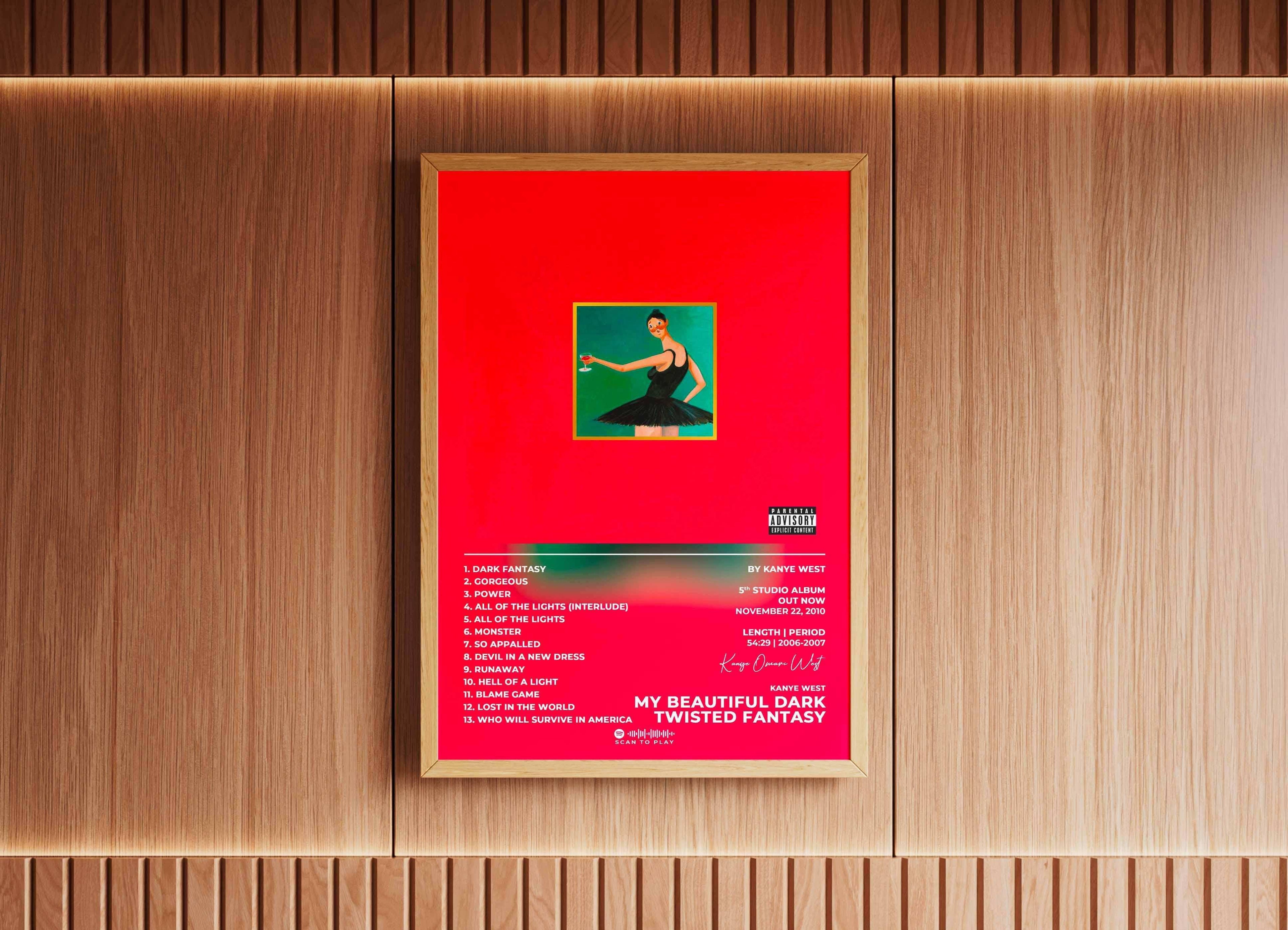 My Beautiful Dark Twisted Fantasy Kanye West Poster - Backyard
