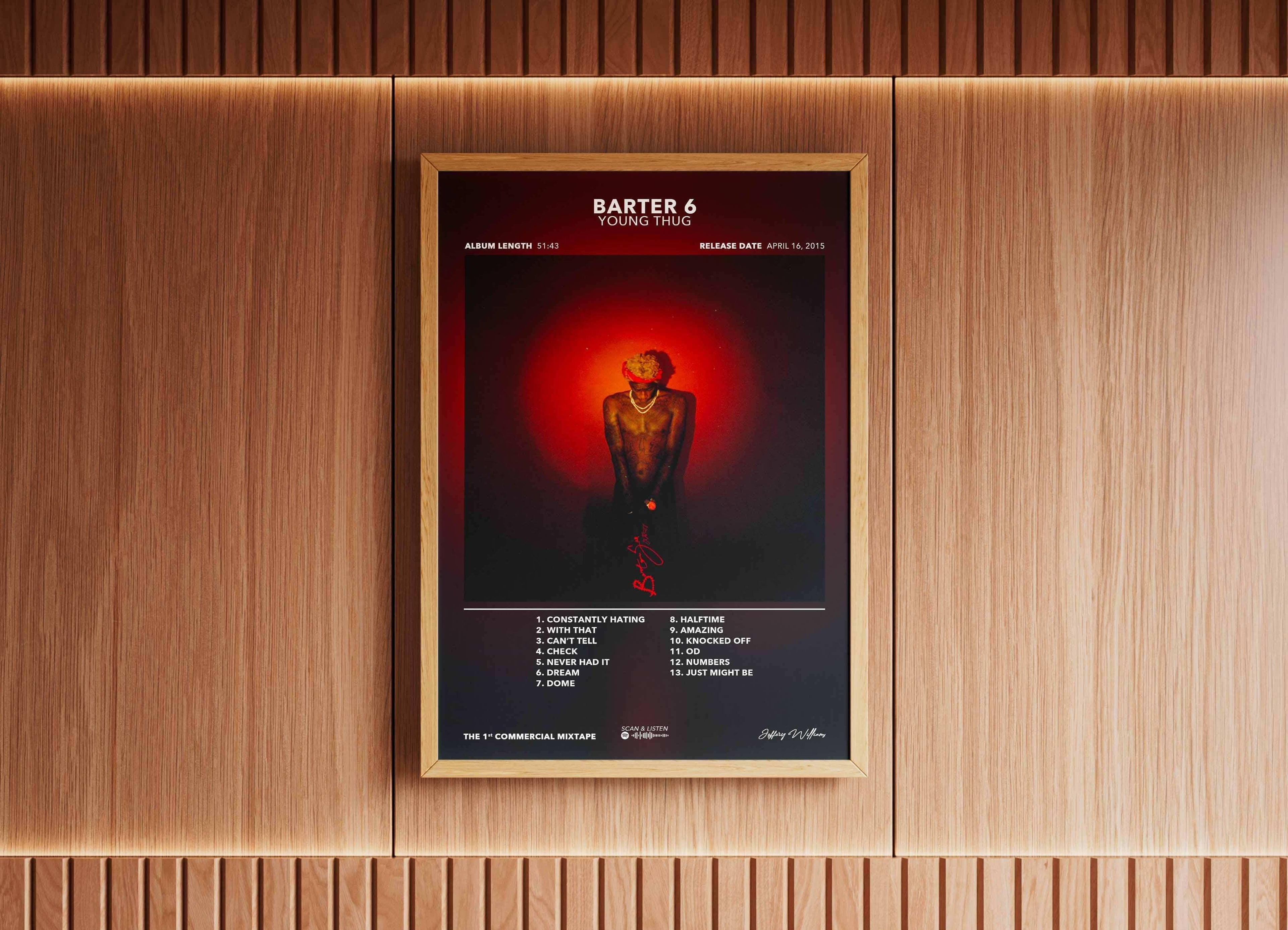 Poster Barter 6 Young Thug - Backyard