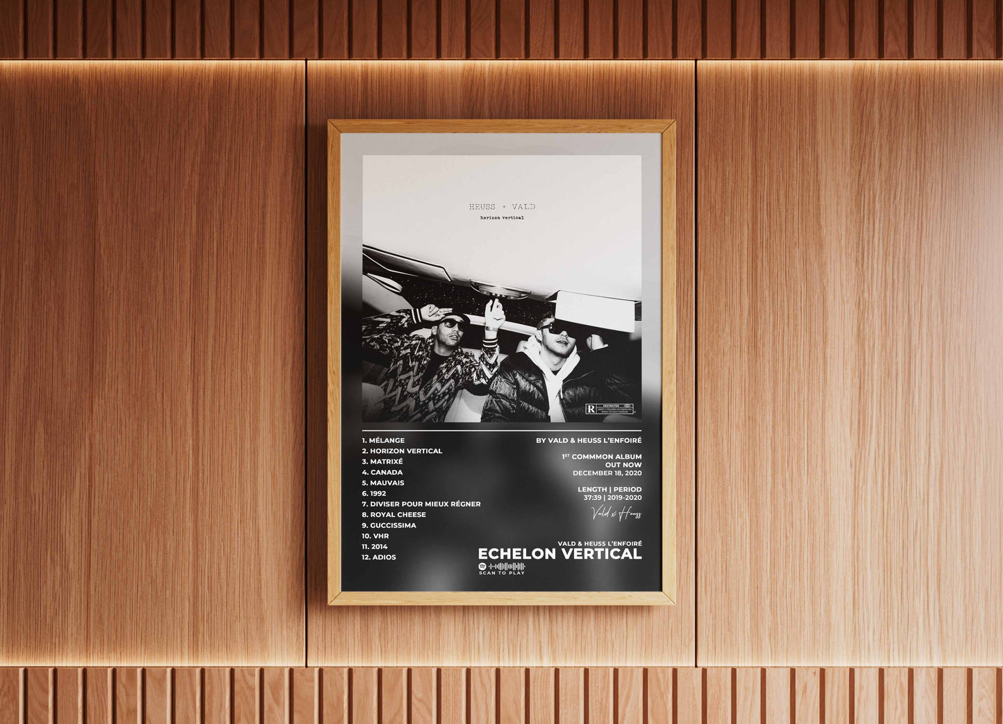 Horizon Vertical Vald & Heuss Poster