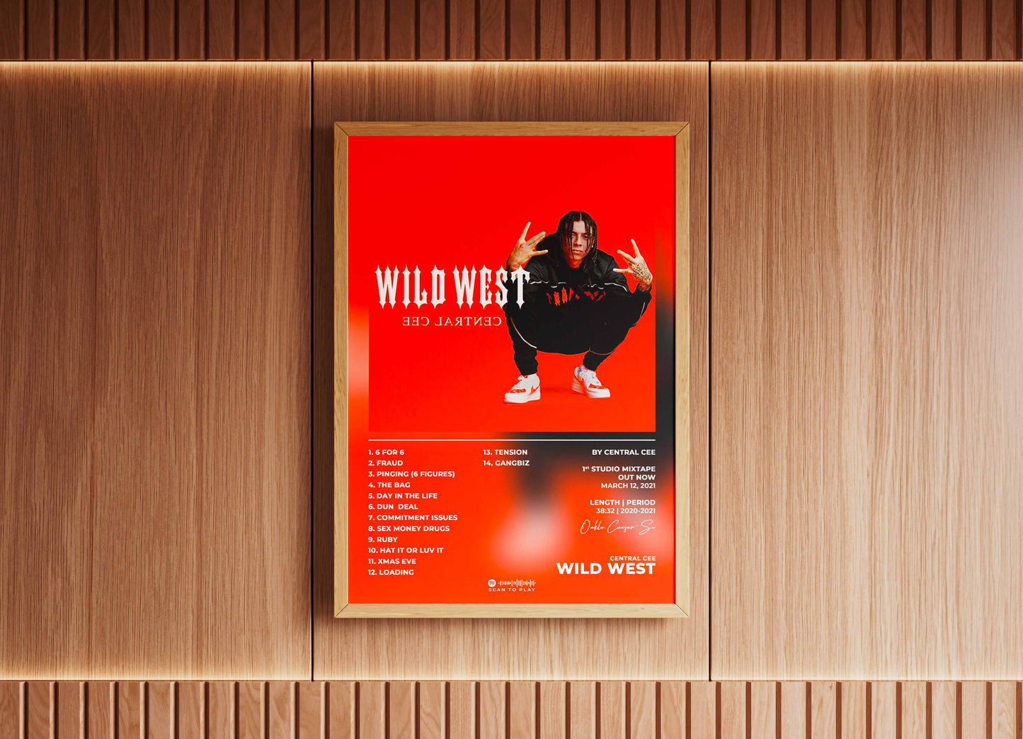 Wild West Central Cee Poster