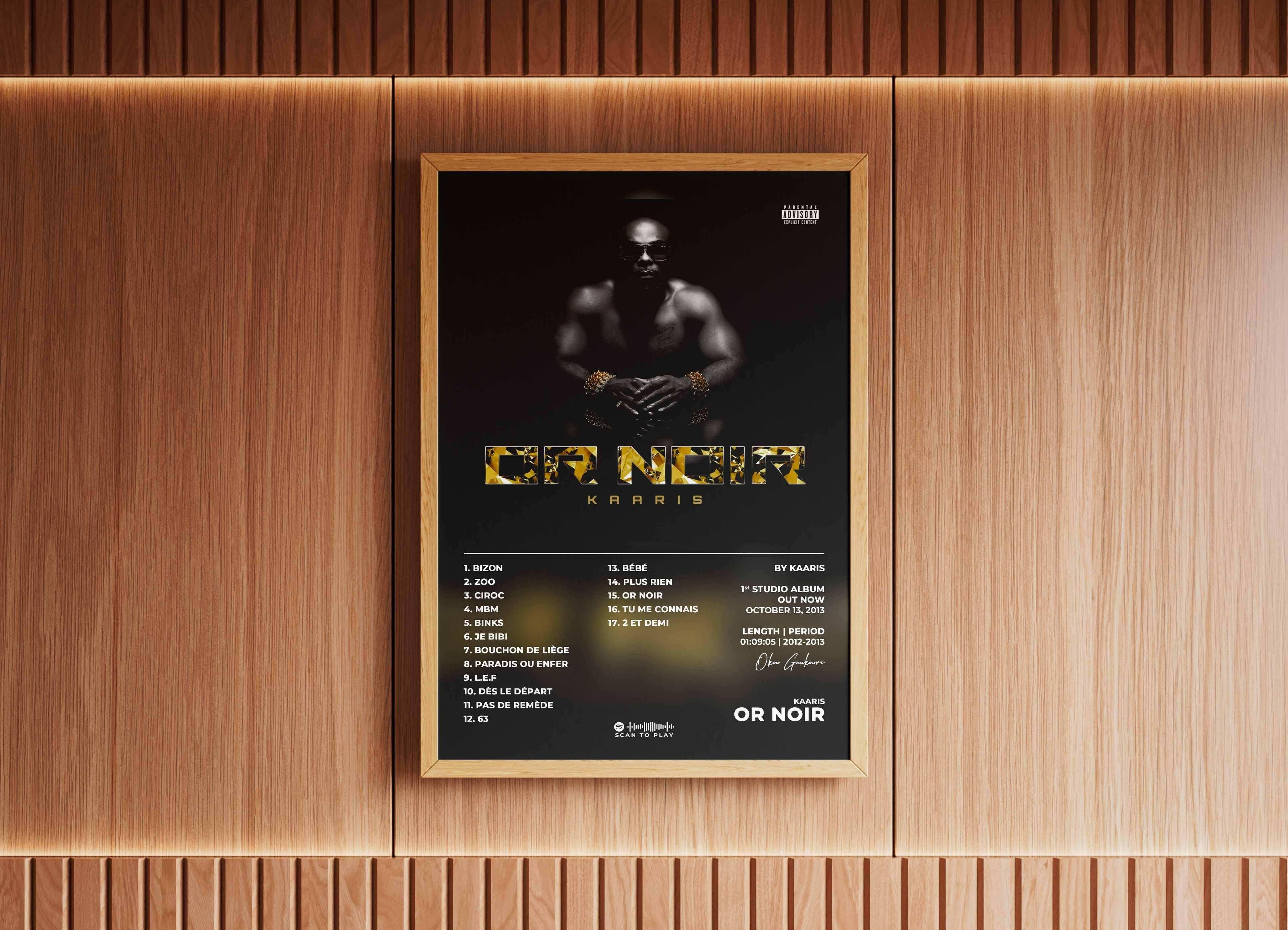 Or Noir Kaaris Poster - Backyard