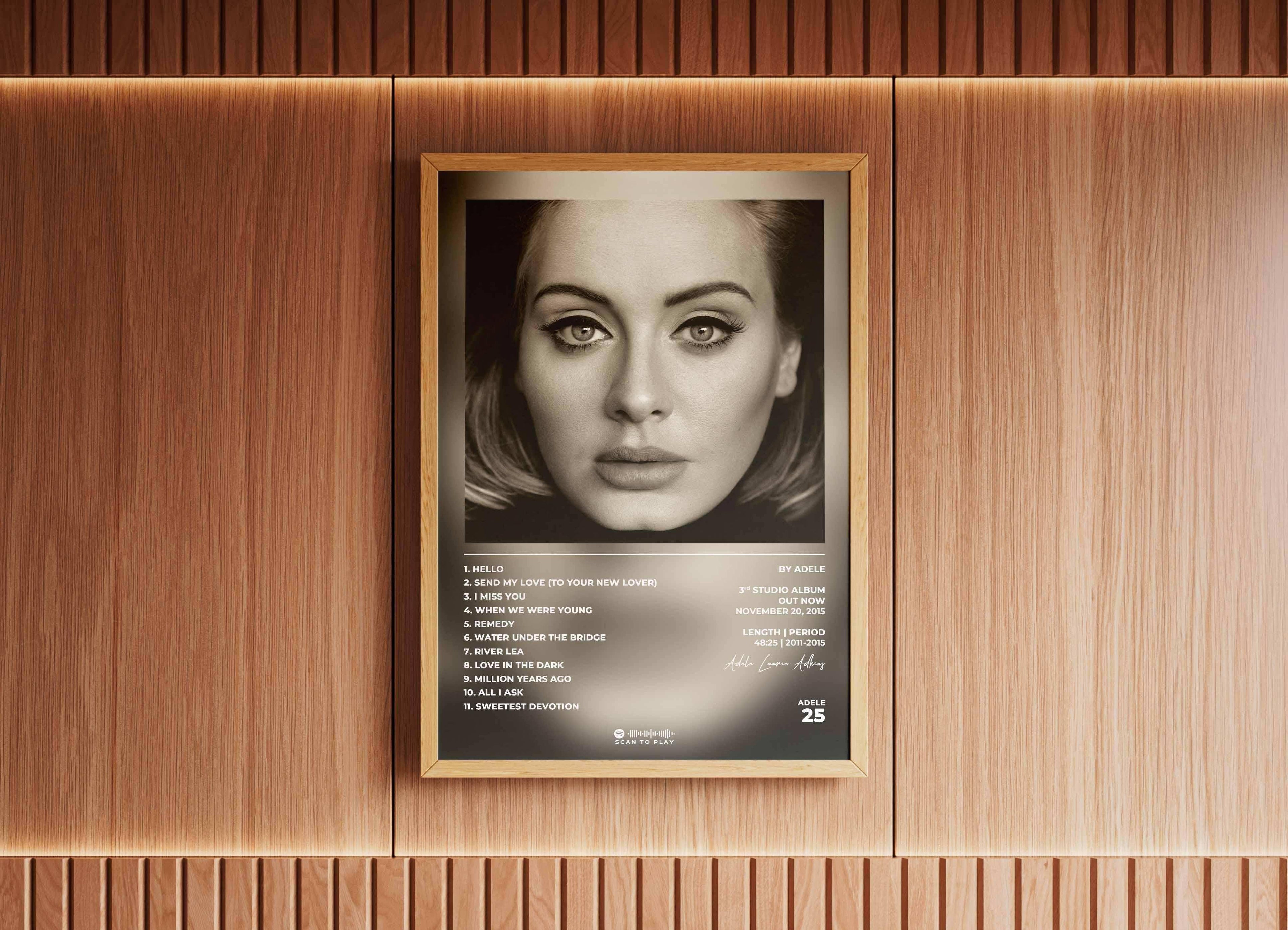 Affiche album encadrée, visage femme affichée, fait en France, livraison 48h gratuite, idée cadeau Noël