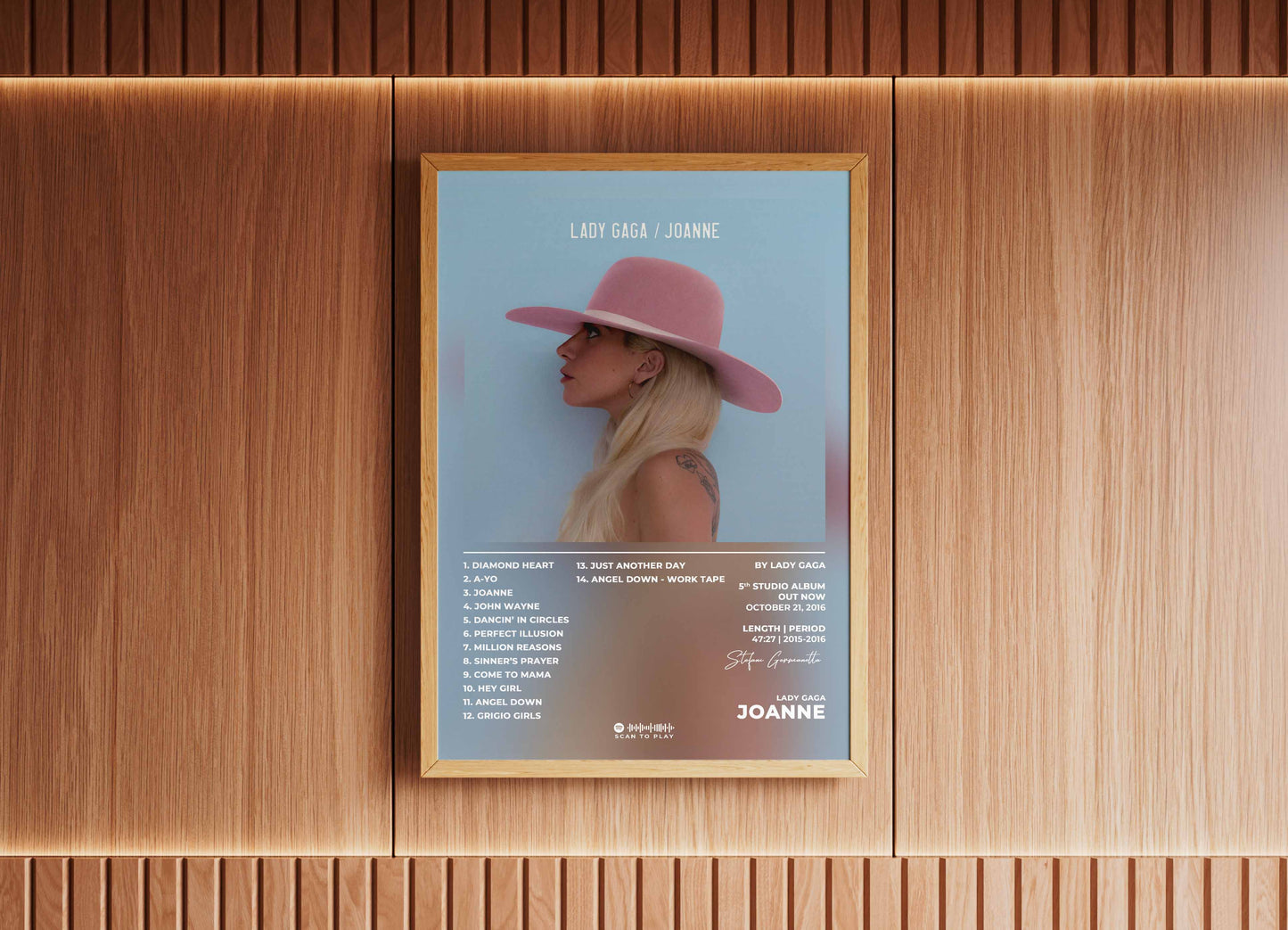 Joanne Lady Gaga Poster