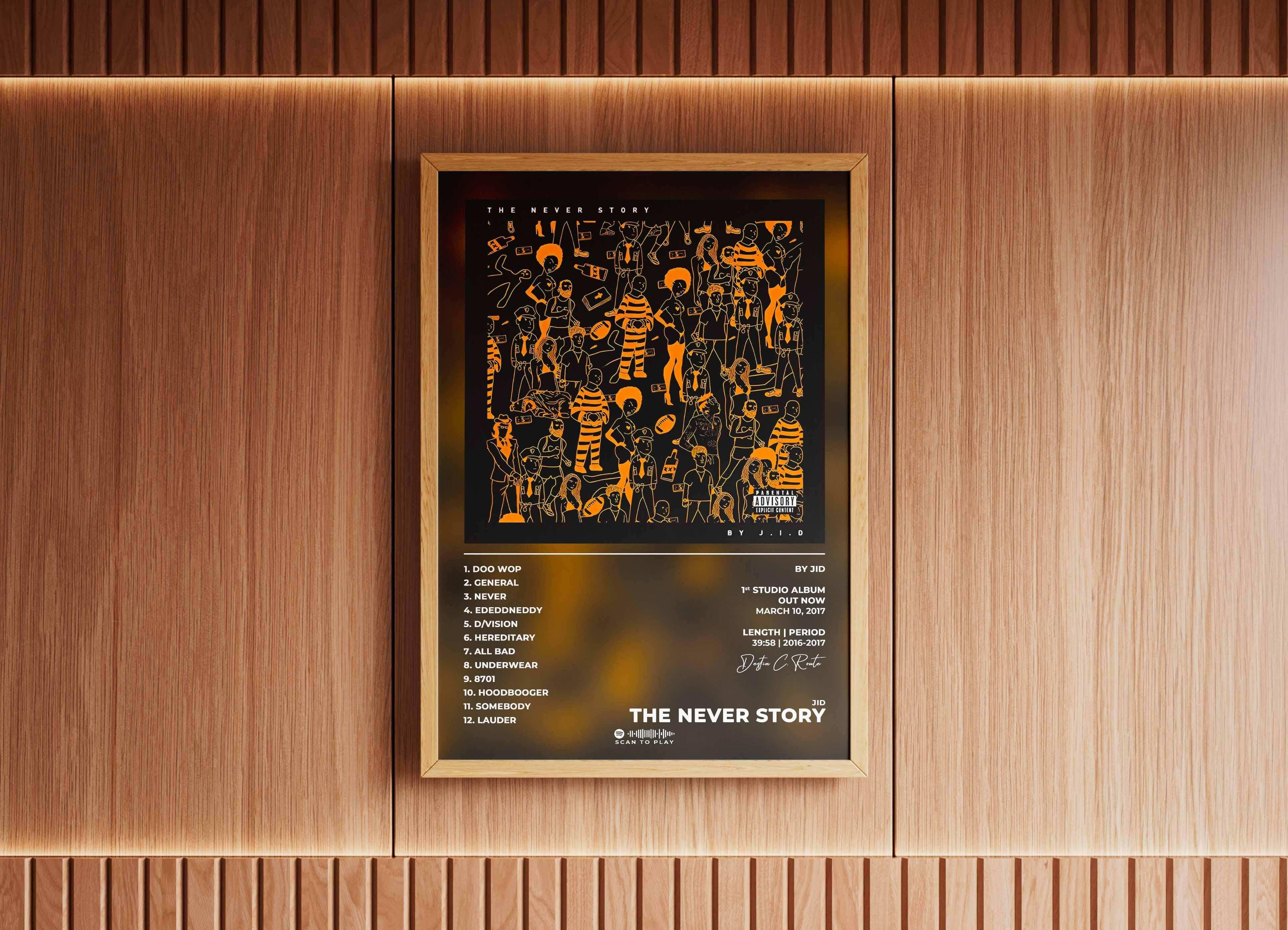 The Never Story JID Poster - Backyard
