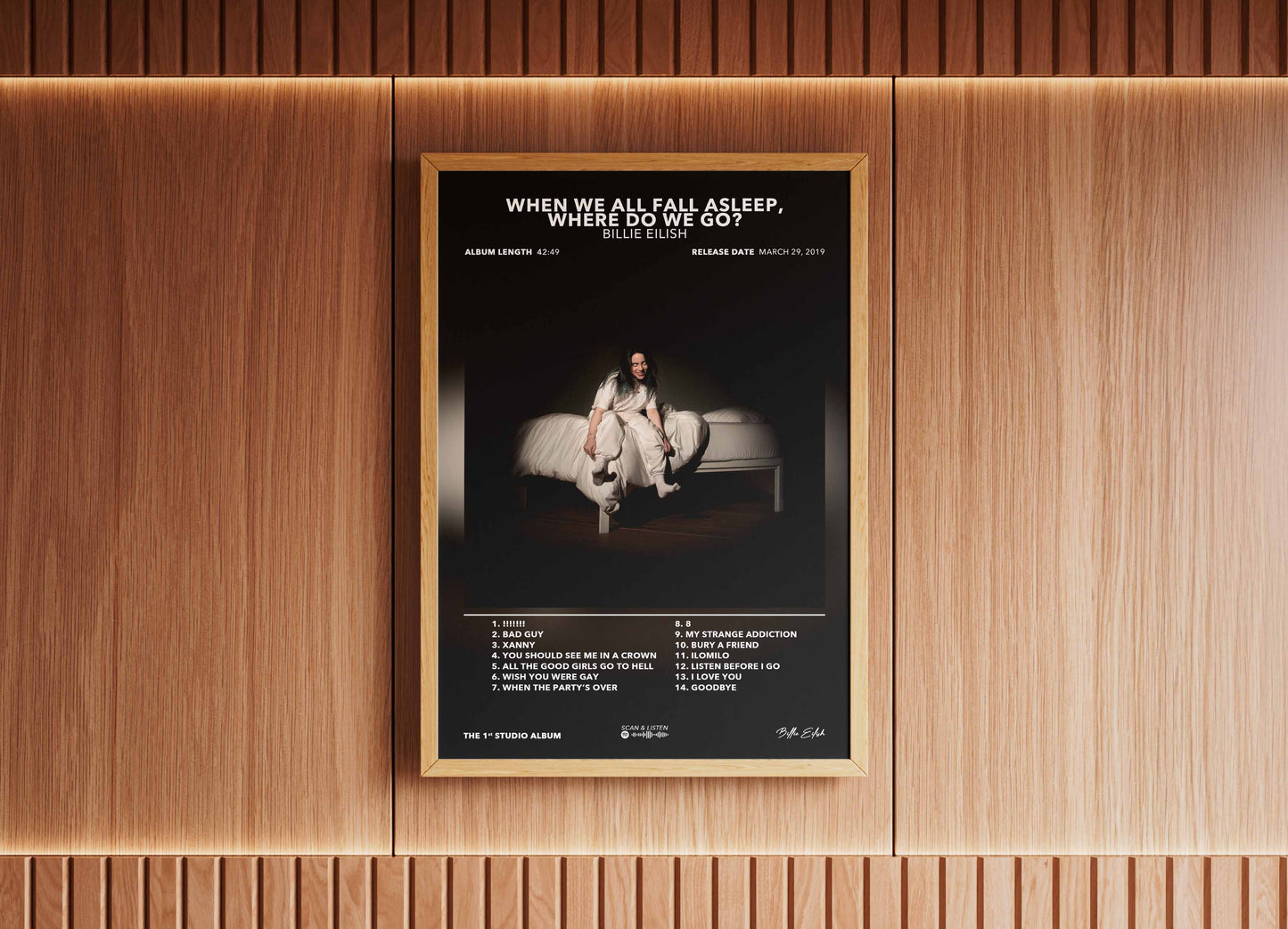 When We All Fall Asleep, Where Do We Go? Album de Billie Eilish Billie Eilish Poster