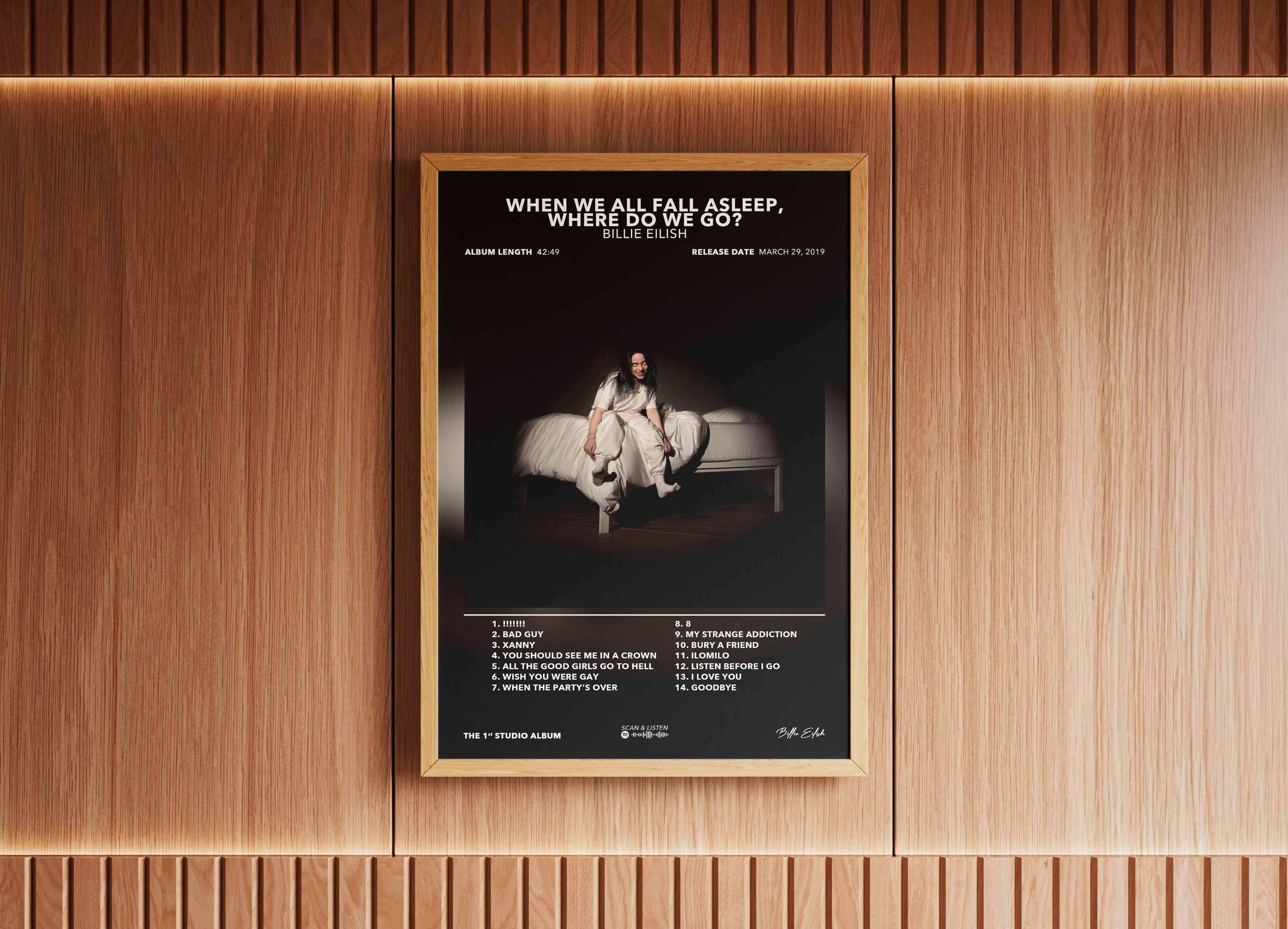 When We All Fall Asleep, Where Do We Go? Album de Billie Eilish Billie Eilish Poster - Backyard
