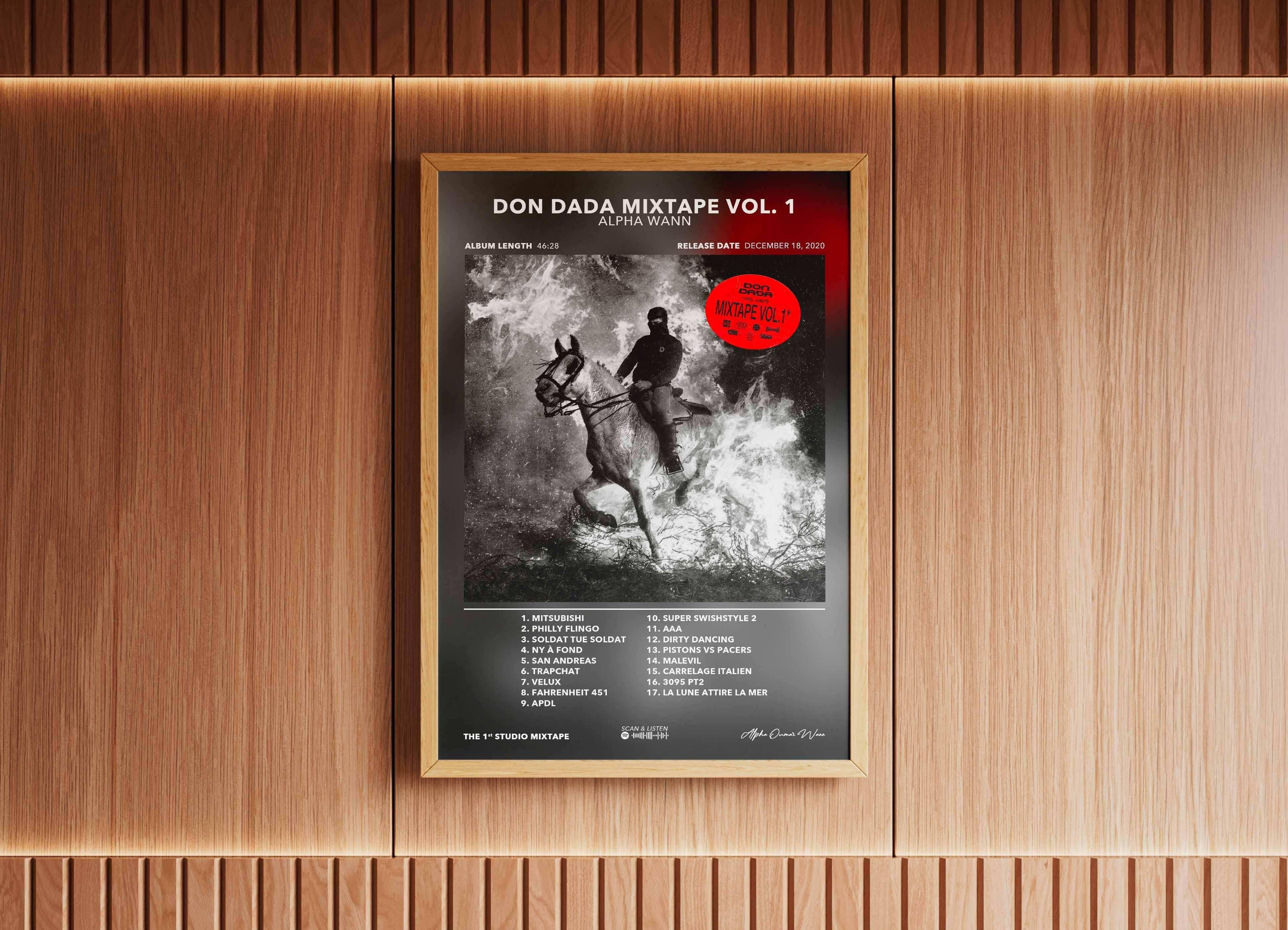 Poster Don Dada Mixtape Alpha Wann - Backyard