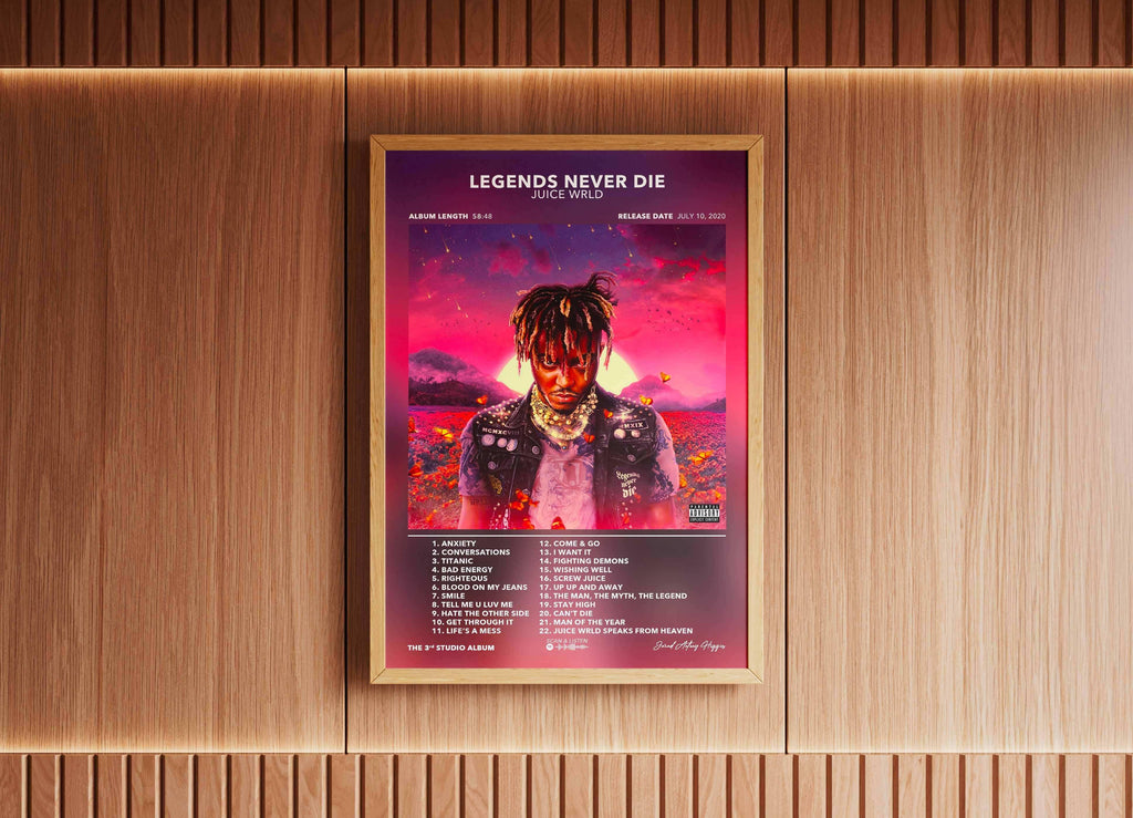 Poster Legends Never Die Juice WRLD - Backyard