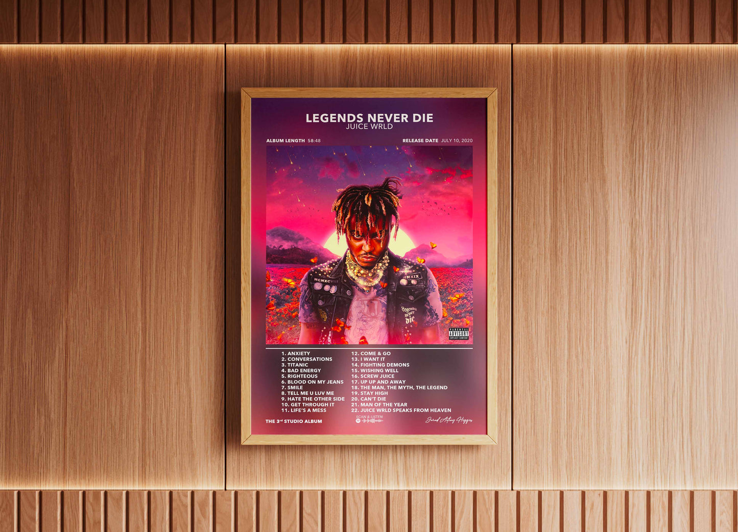 Poster Legends Never Die Juice WRLD