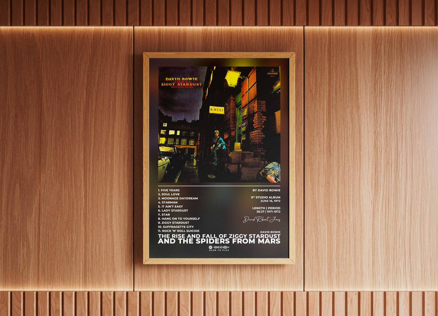 Ziggy Stardust David Bowie Poster