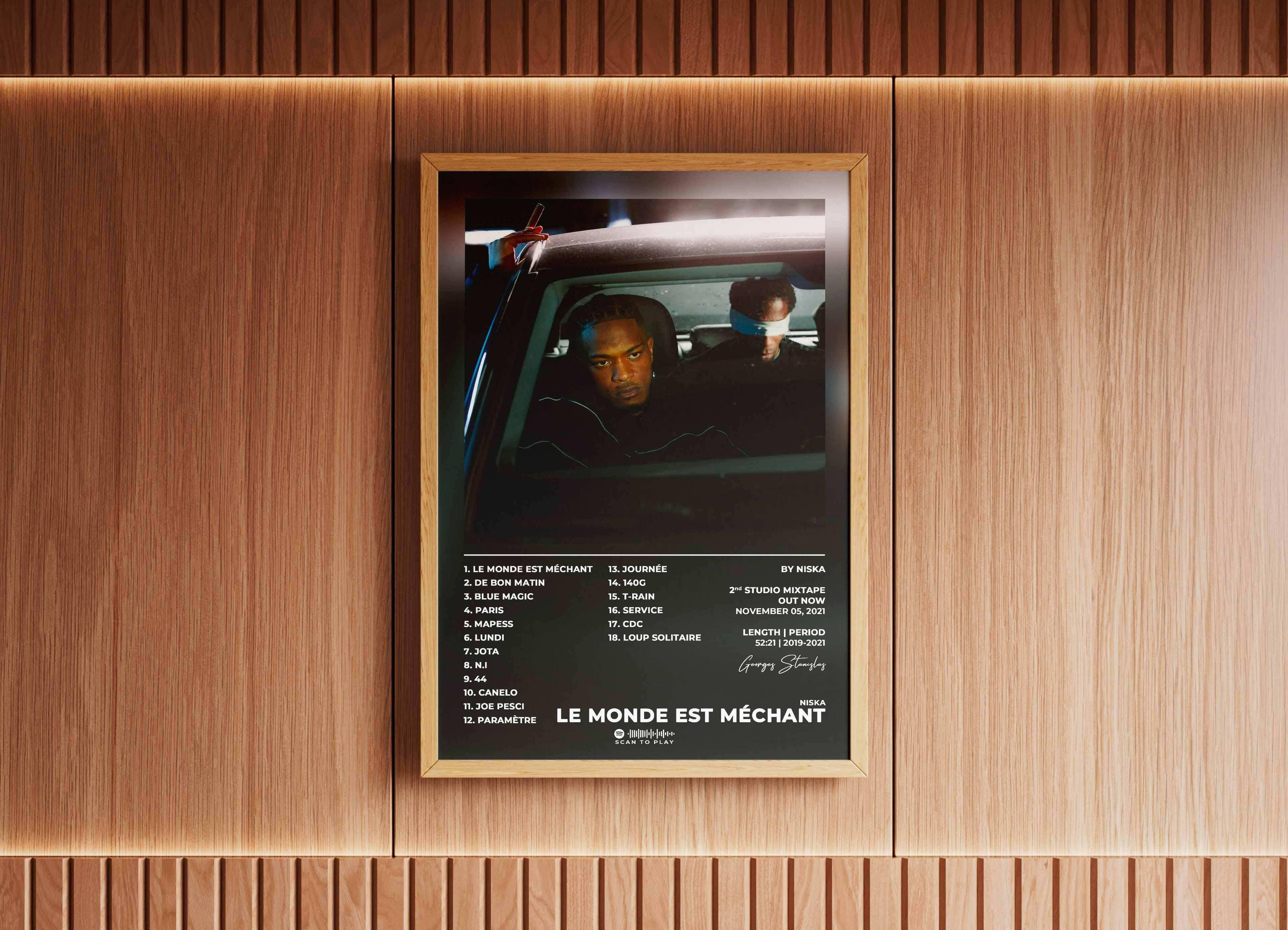 Le Monde Est Méchant Niska Poster - Backyard