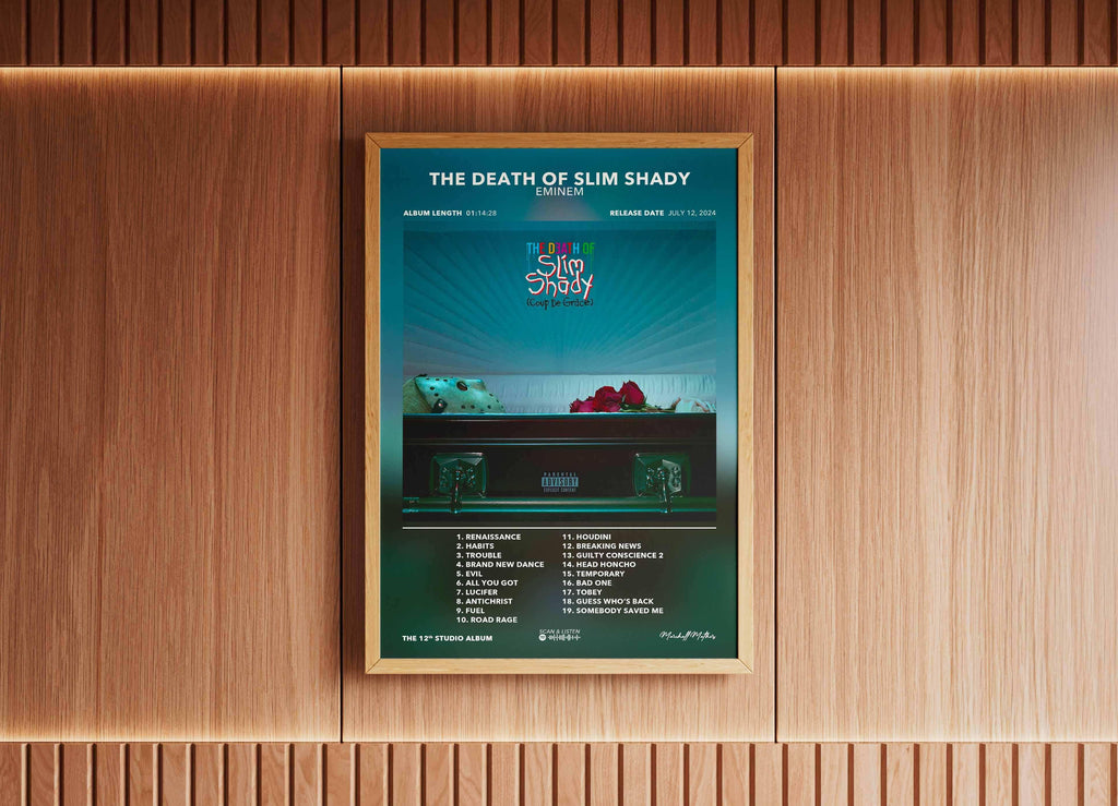 Poster The Death Of Slim Shady Eminem - Backyard