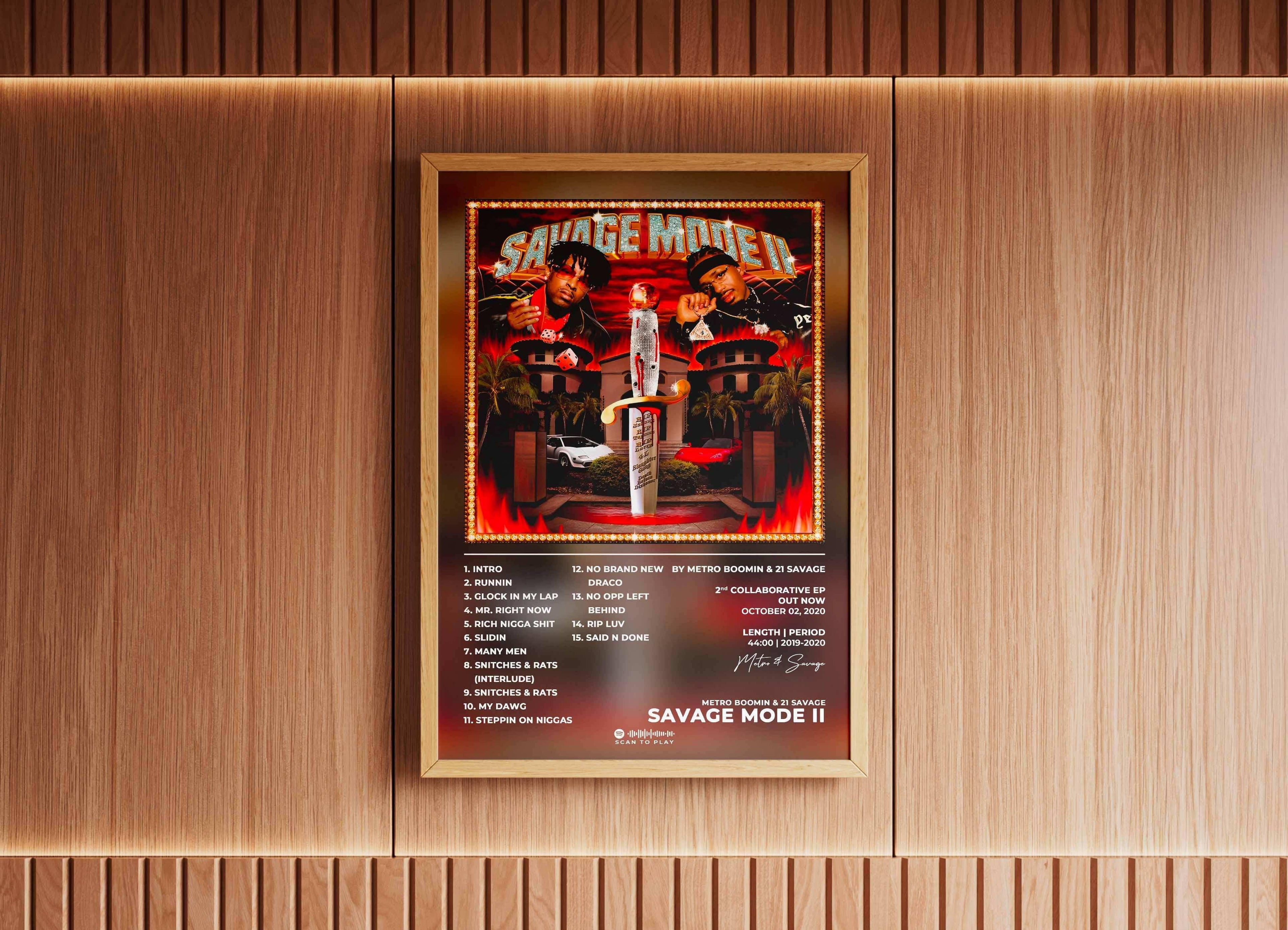 Savage Mode 2 Metro Boomin Poster - Backyard