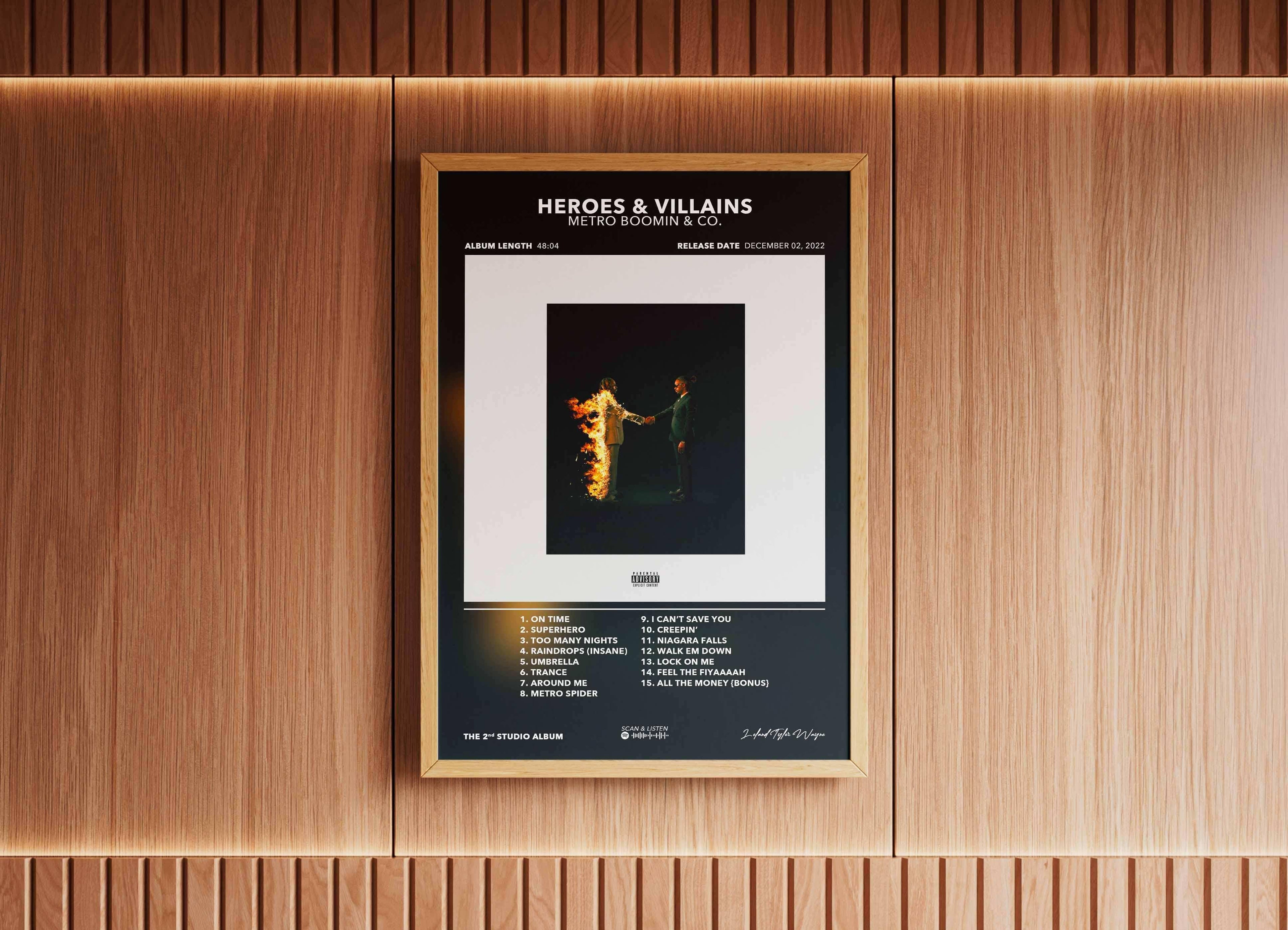 Poster Heroes & Villains Metro Boomin - Backyard