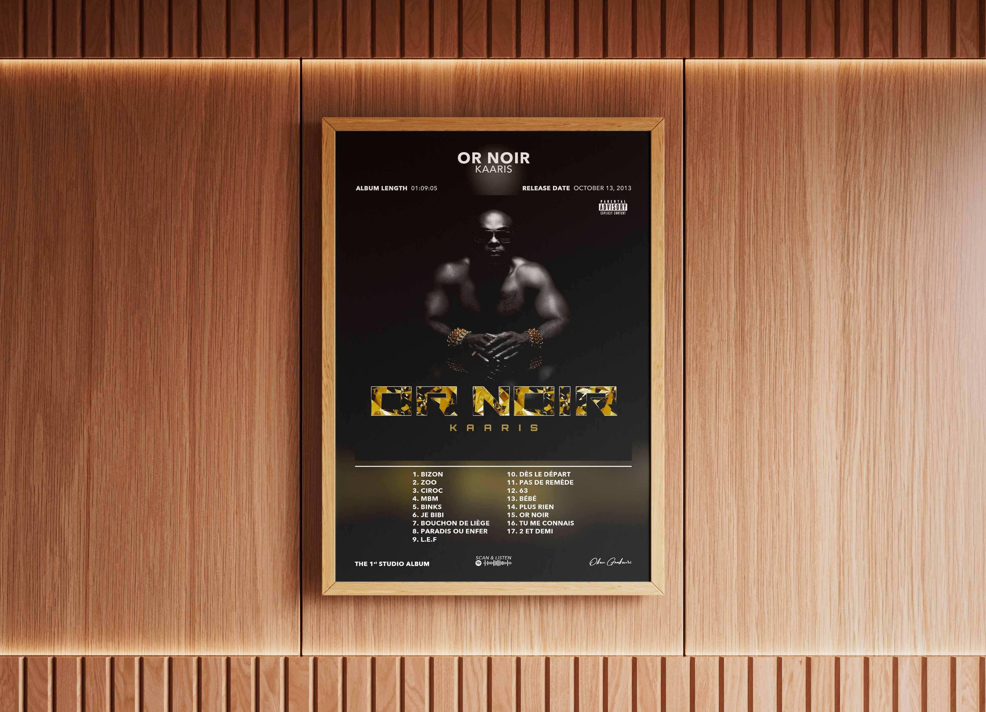 Poster Or Noir Kaaris - Backyard