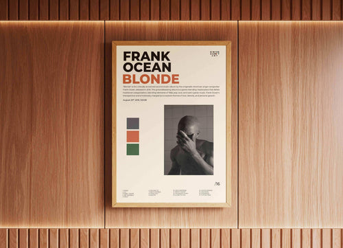 Affiche encadrée accrochée sur un mur bois, fait en France, livraison gratuite 48h, cadeau idéal Noël