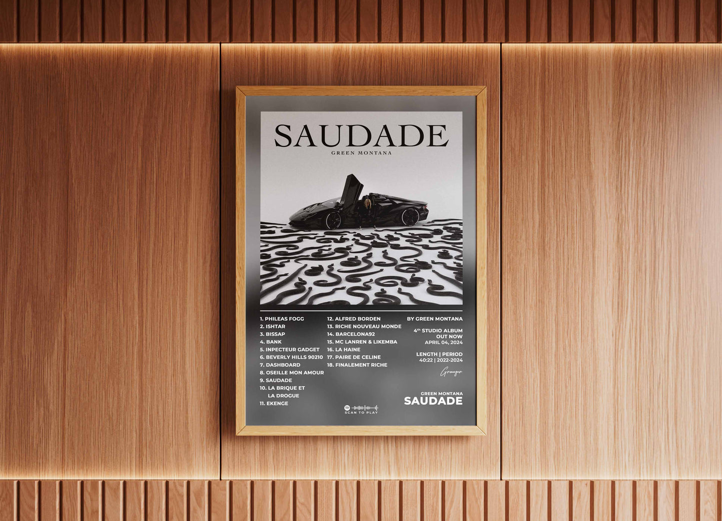 Saudade Green Montana Poster