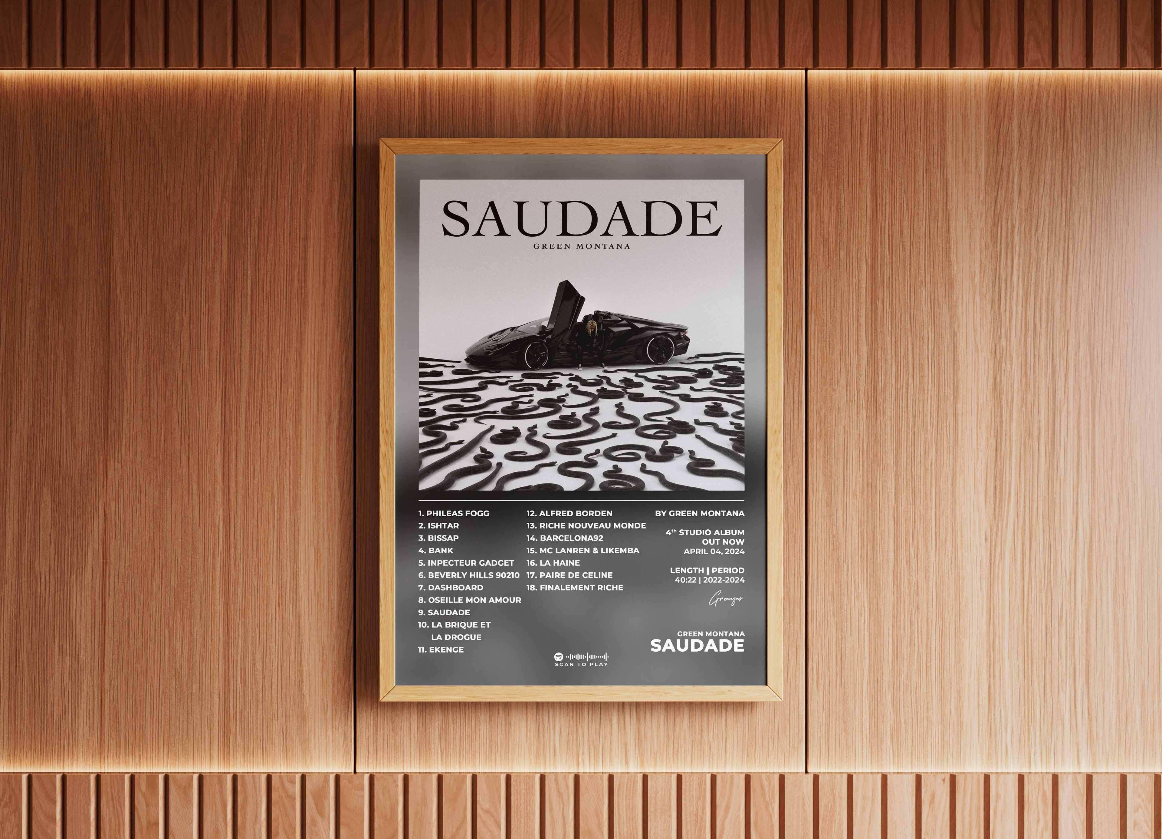 Saudade Green Montana Poster - Backyard