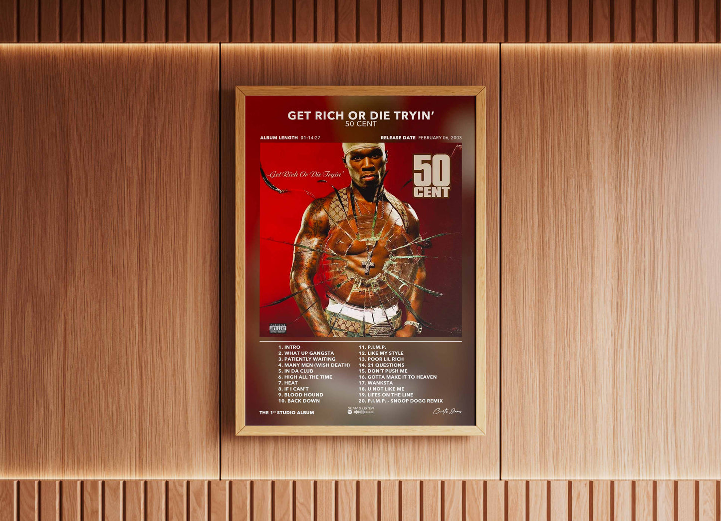 Poster Get Rich Or Die Tryin' 50 Cent